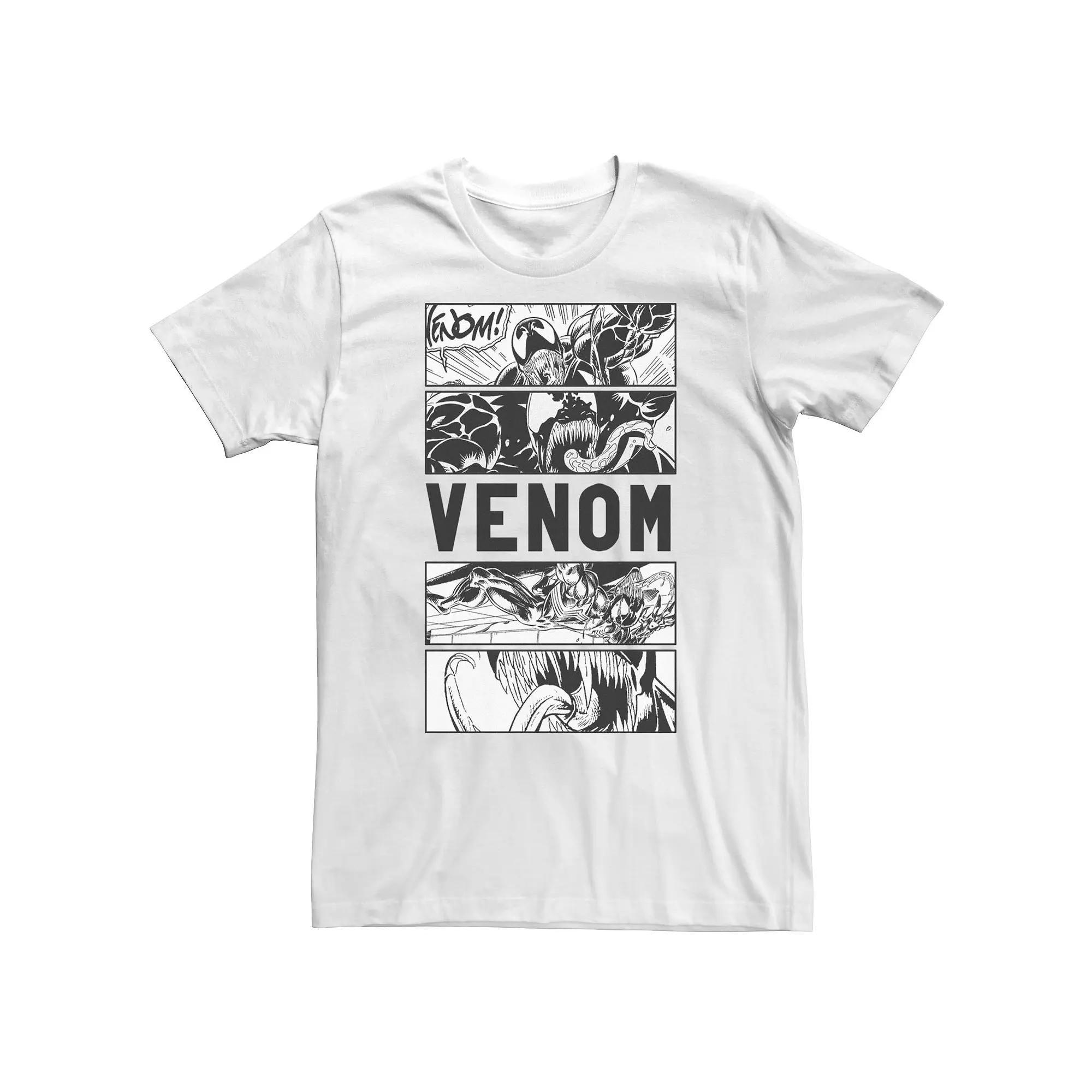 Big & Tall Marvel Venom Comics Black And Tee, Mens Product Image