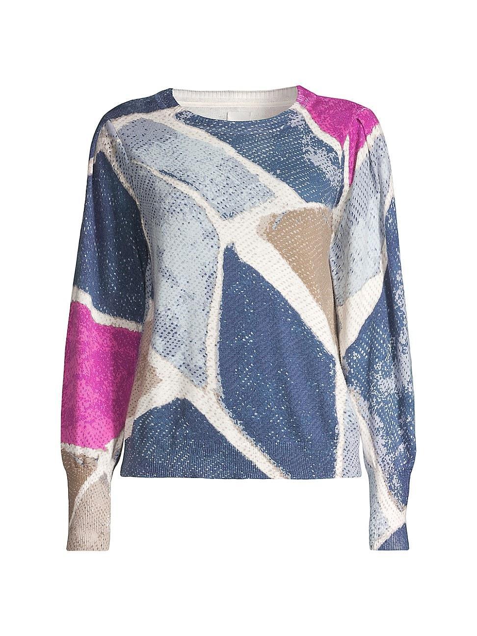 Nic+Zoe Printed Tiles Femme Sweater Product Image