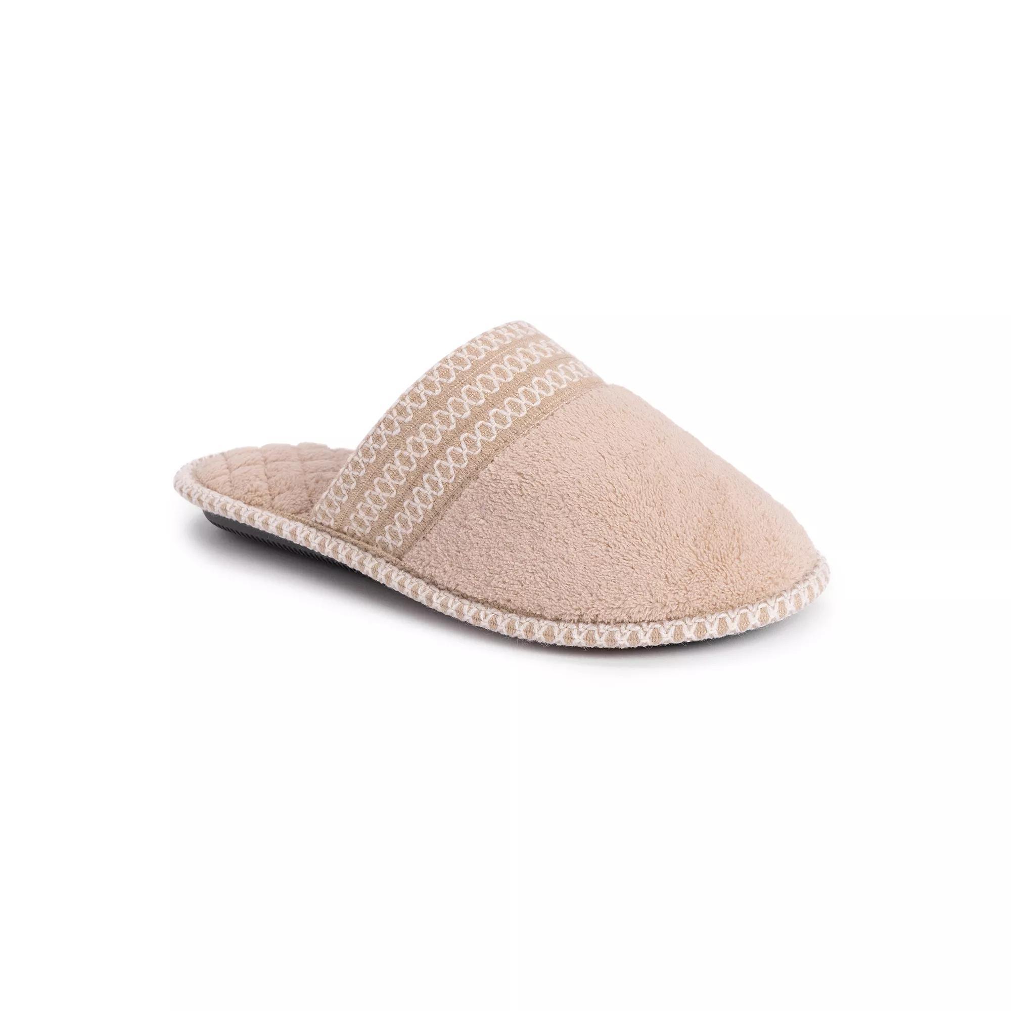 MUK LUKS Cathy Women's Clog Slippers, Size: Large, Daisy White Product Image