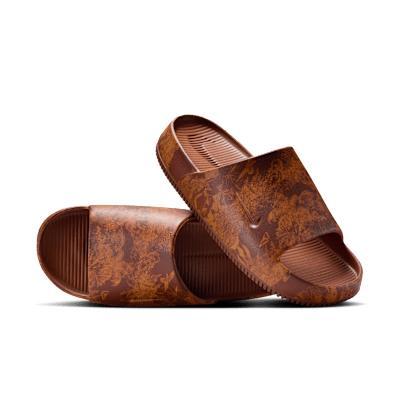 Nike Calm Slide Print Men's Sandals, Size: 9, Red Monarch Product Image