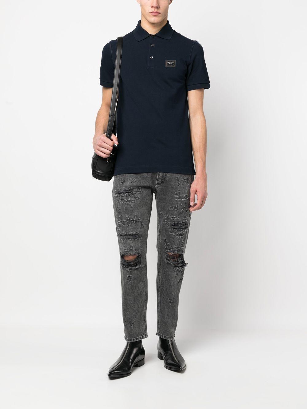 DG Essentials cotton piqué polo shirt  Product Image