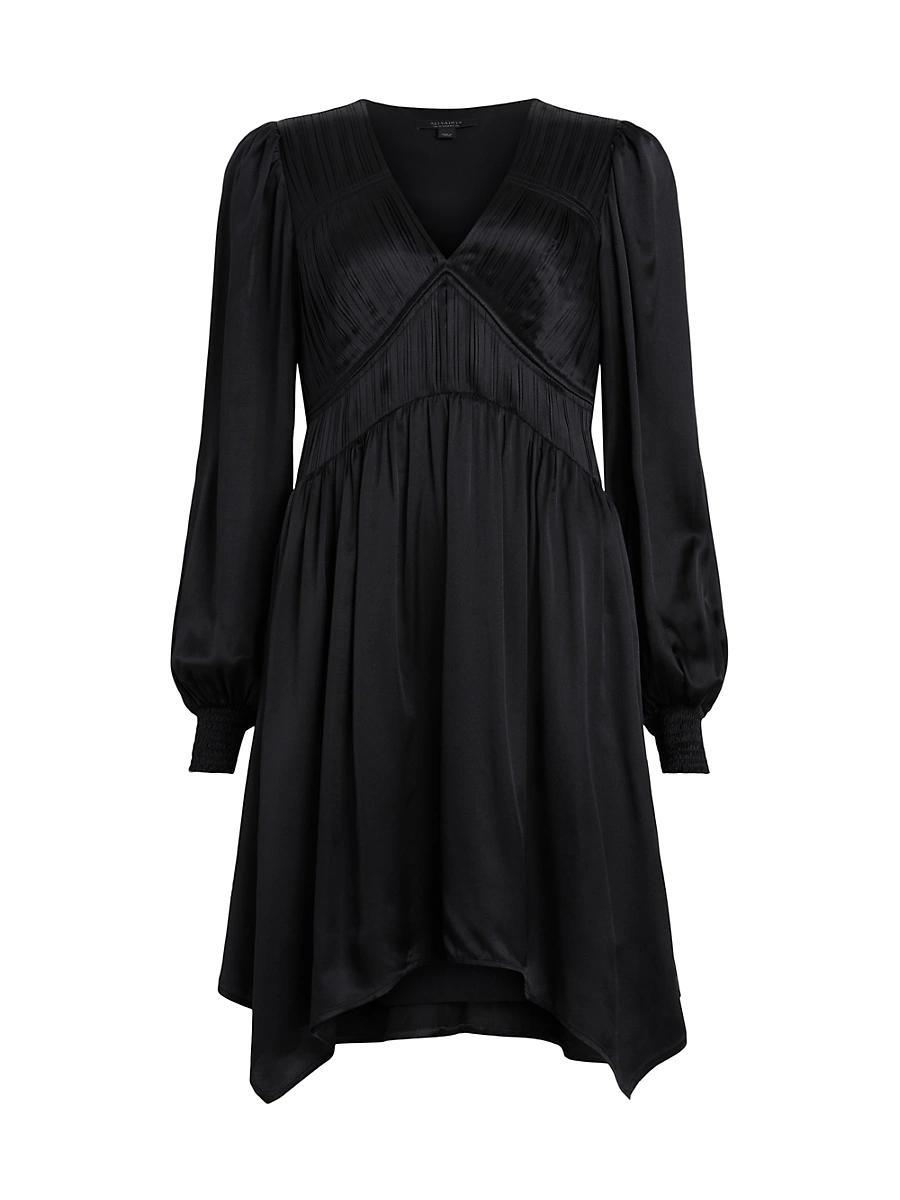 Womens Esta Satin Handkercheif Minidress Product Image