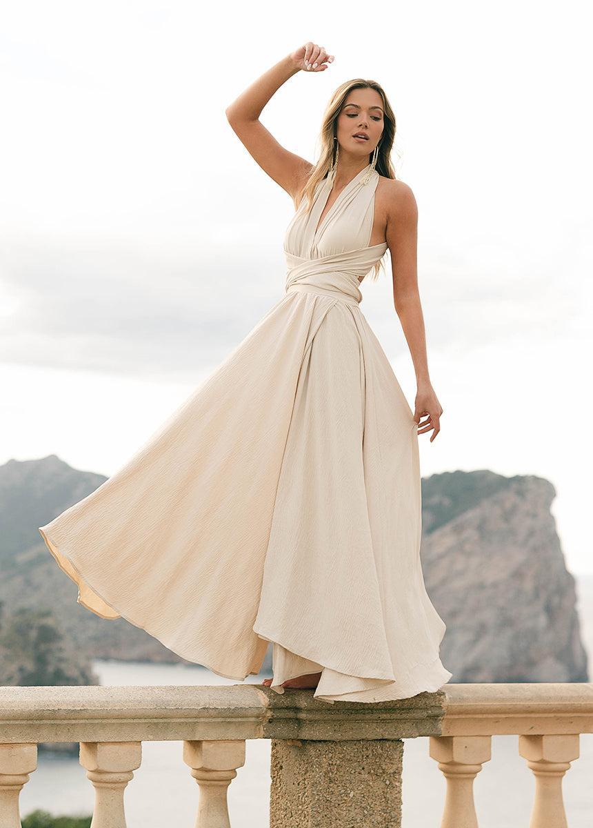 Juneau Dress in Ecru Female Product Image