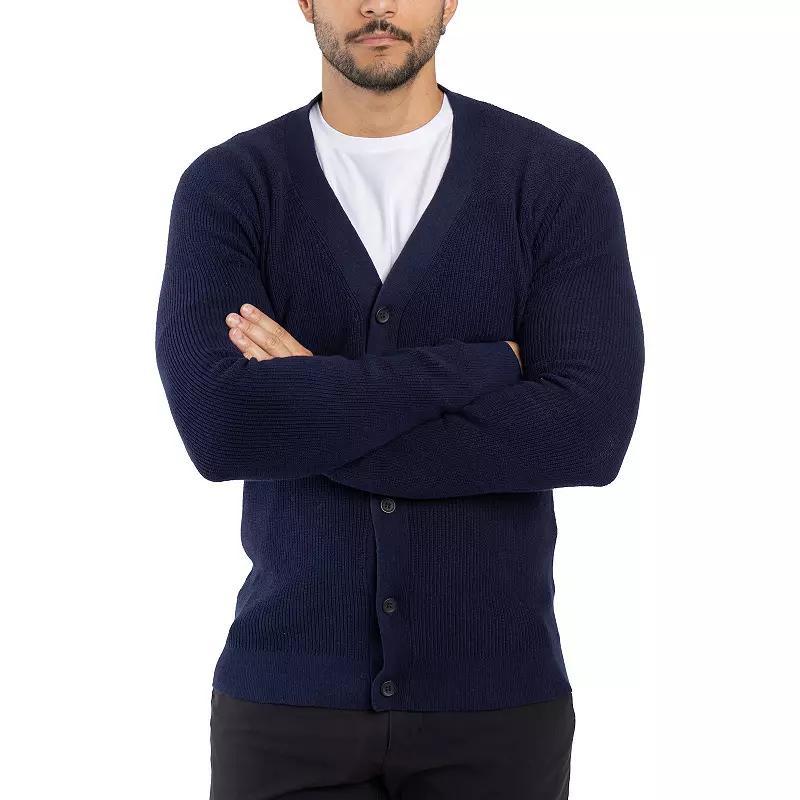 Men's Xray Basic Cardigan Sweater, Size: 3XL, Blue Product Image