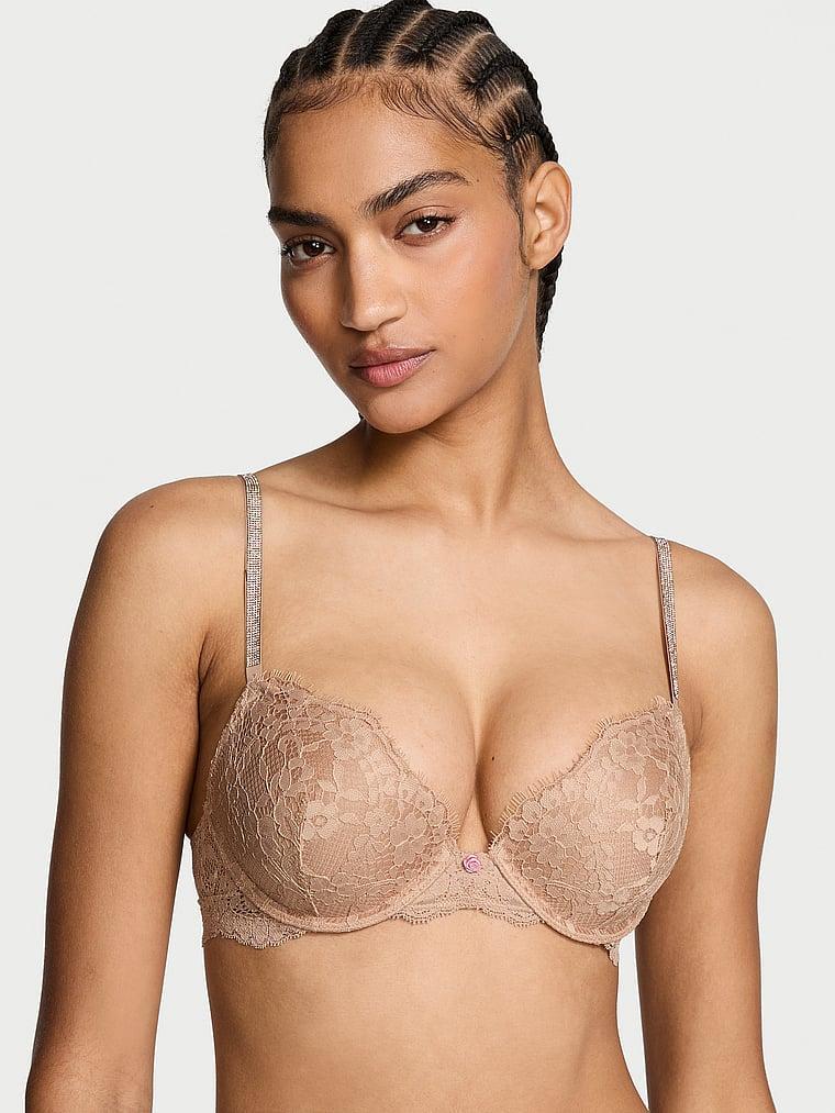 Twinkle Strap Lace Push-Up Bra Product Image