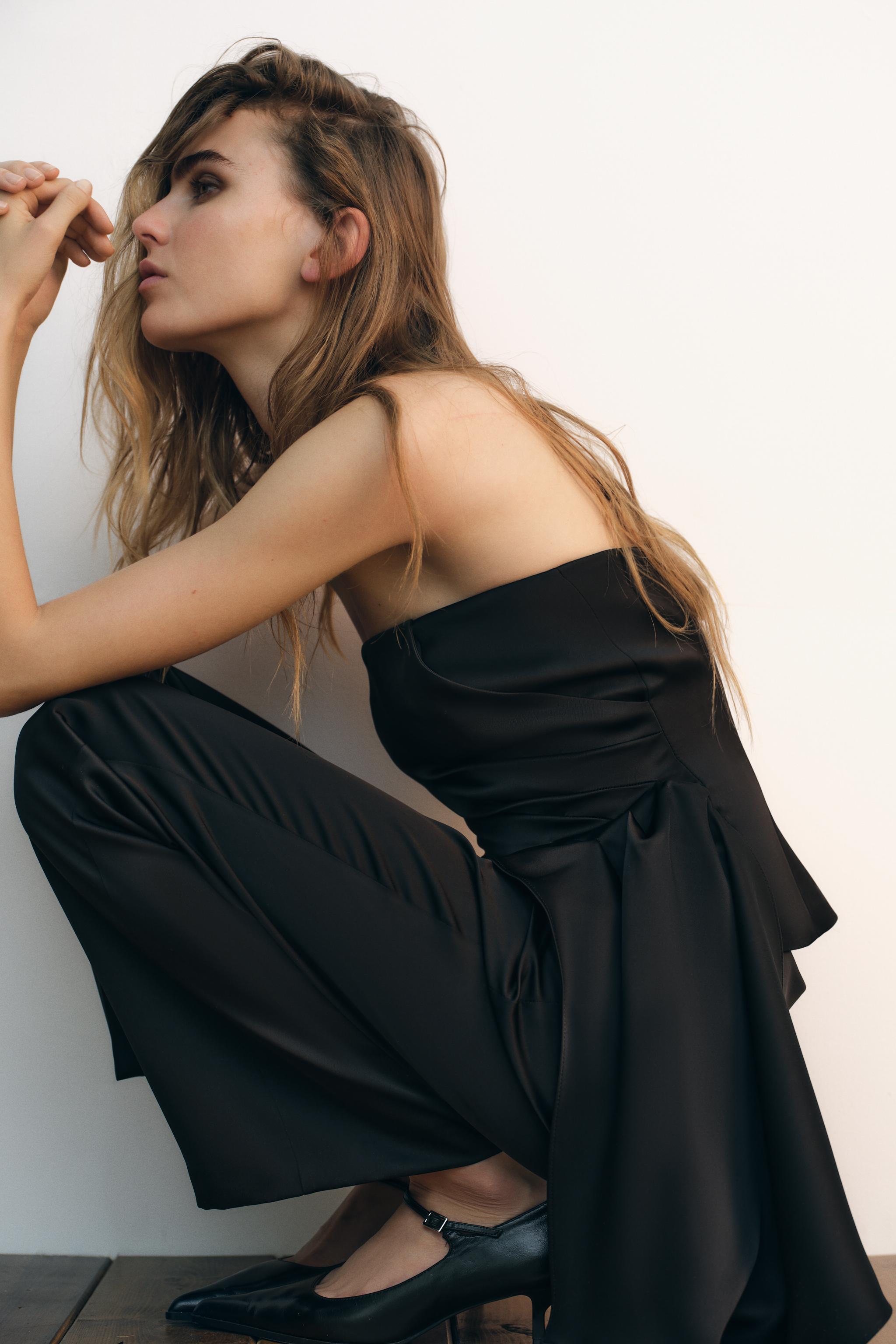 PLEATED SATIN EFFECT TOP Product Image