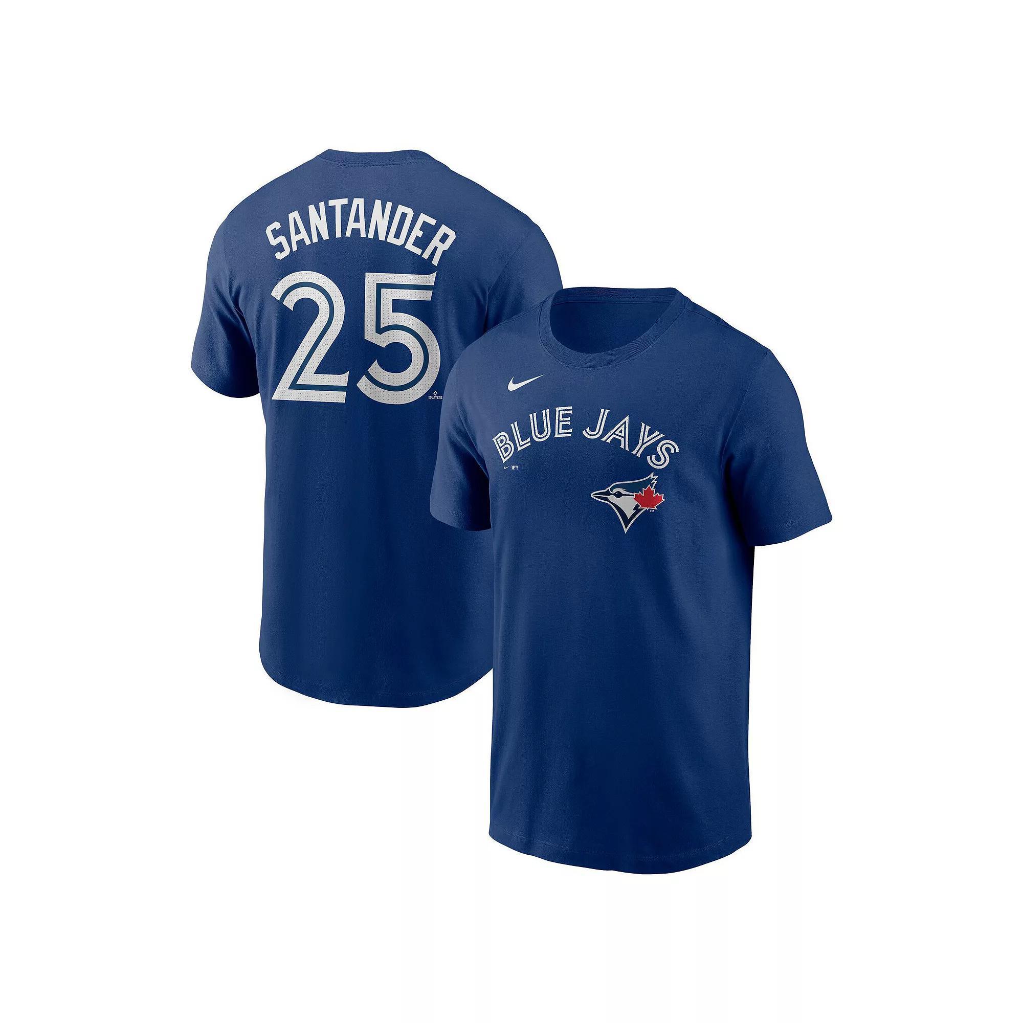 Men's Nike Anthony Santander Royal Toronto Blue Jays Fuse Name & Number T-Shirt, Size: Small, Jay Blue Product Image