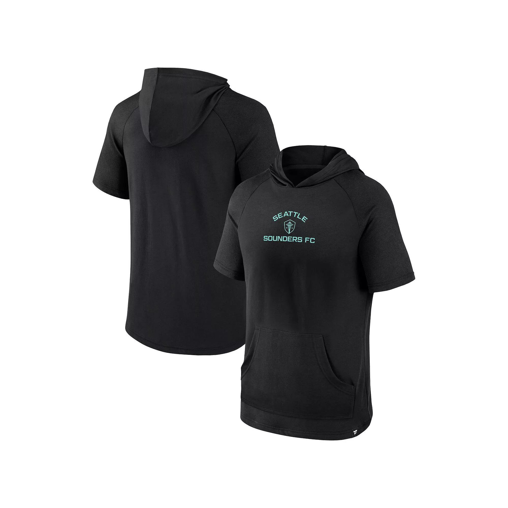 Men's Fanatics Black Austin FC Match Raglan Short Sleeve Pullover Hoodie, Size: Medium, Afc Black Product Image