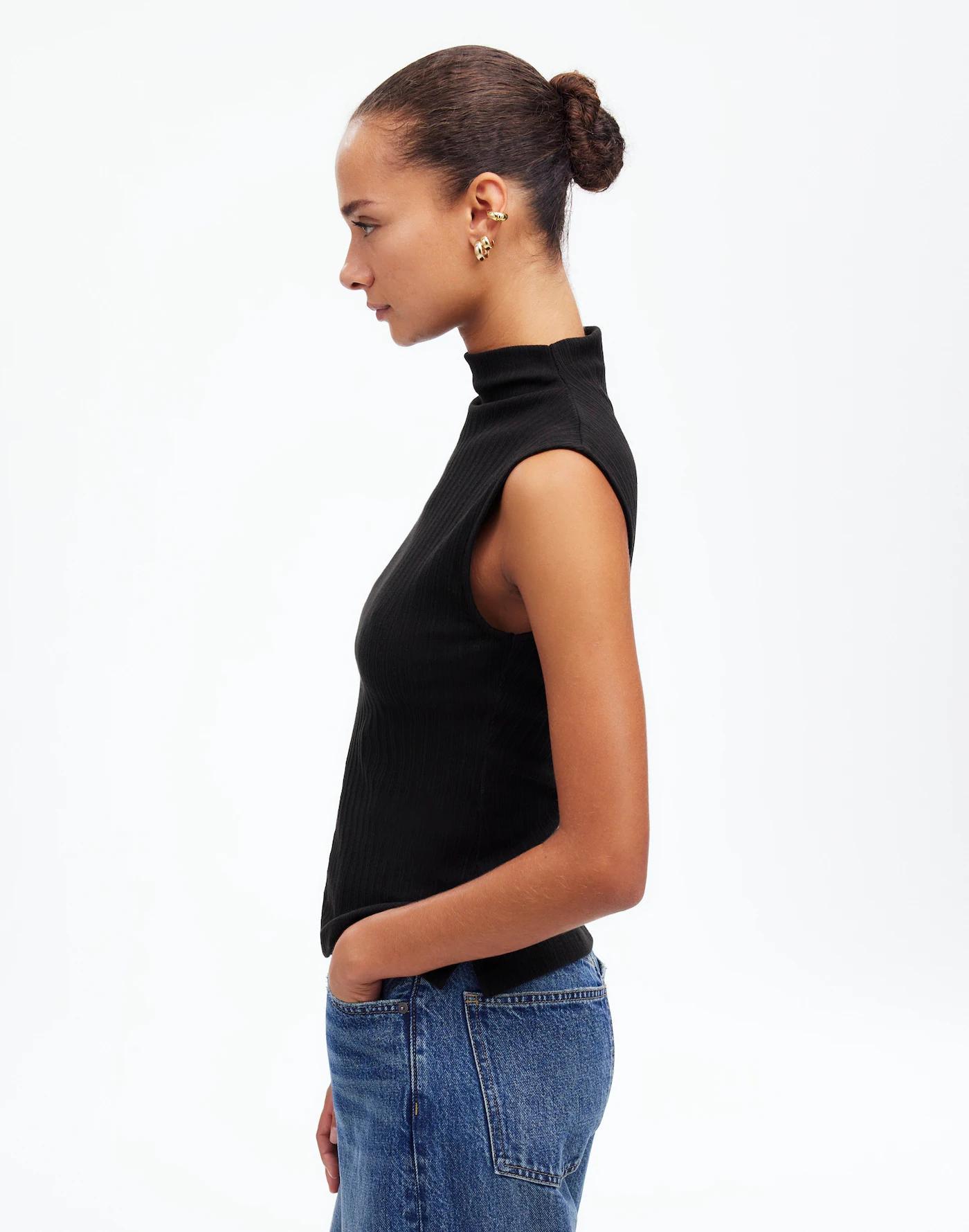 Ribbed Mockneck Tank Product Image