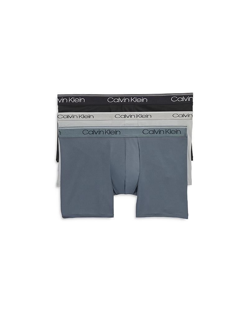 Calvin Klein Microfiber Stretch Wicking Low Rise Trunks, Pack of 3 Product Image