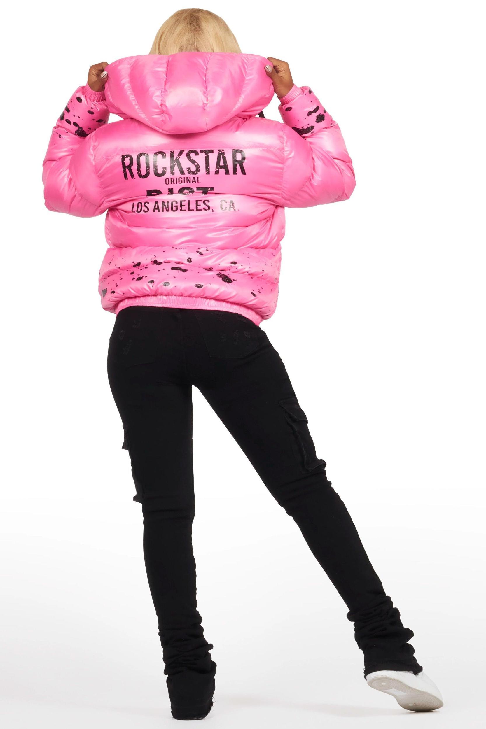 Art Dist. 2.0 Pink Puffer Jacket Female Product Image