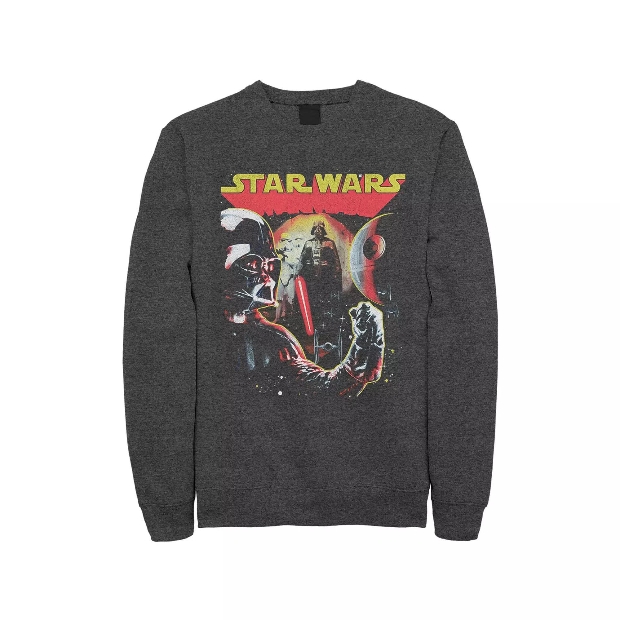 Men's Star Wars Darth Vader Collage Of Views Sweatshirt, Size: XXL, Black Product Image