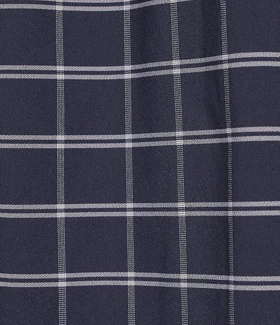 Roundtree & Yorke The Traveler Performance Short Sleeve Windowpane Sport Shirt Product Image