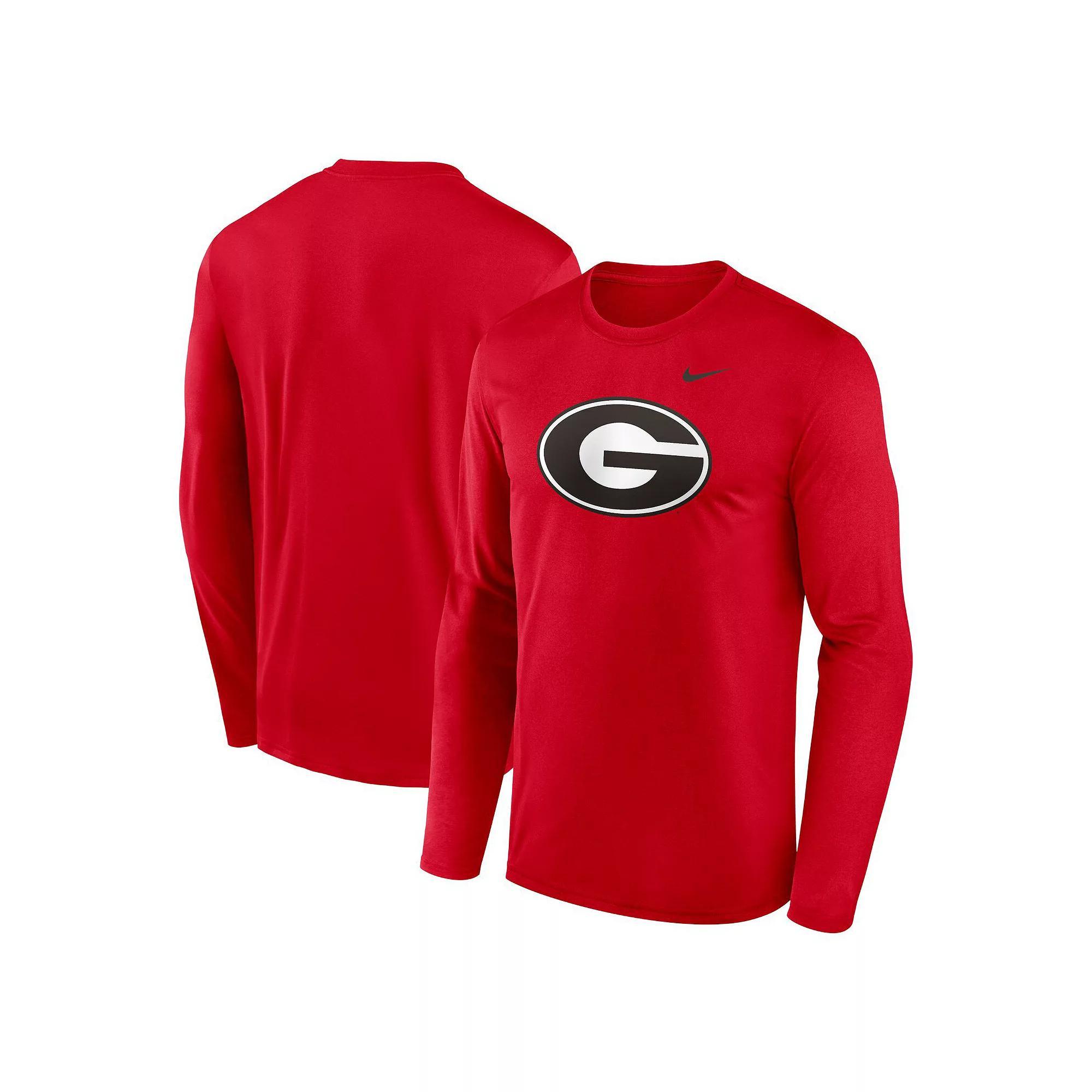 Men's Nike Red Georgia Bulldogs Primetime Primary Legend Long Sleeve T-Shirt, Size: Small Product Image