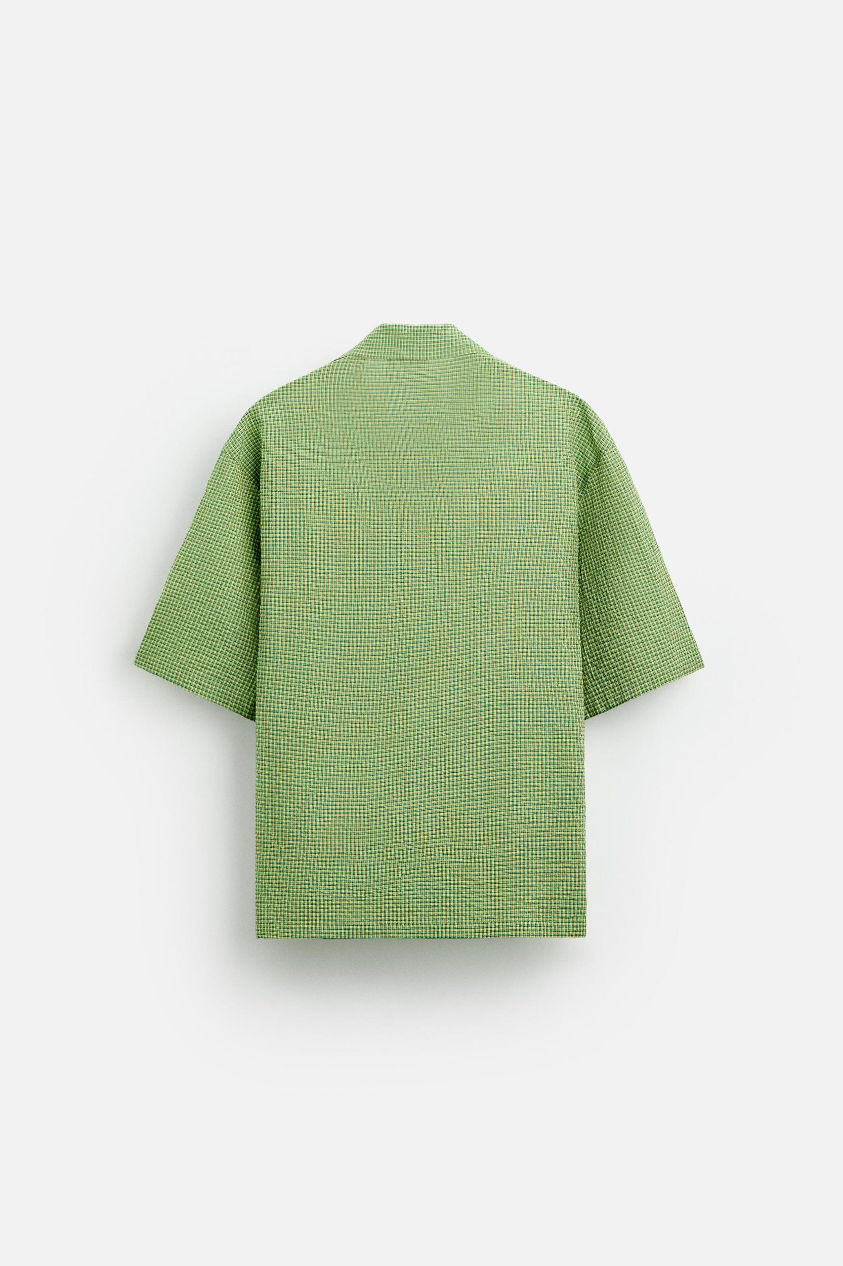 TEXTURED PLAID SHIRT Product Image