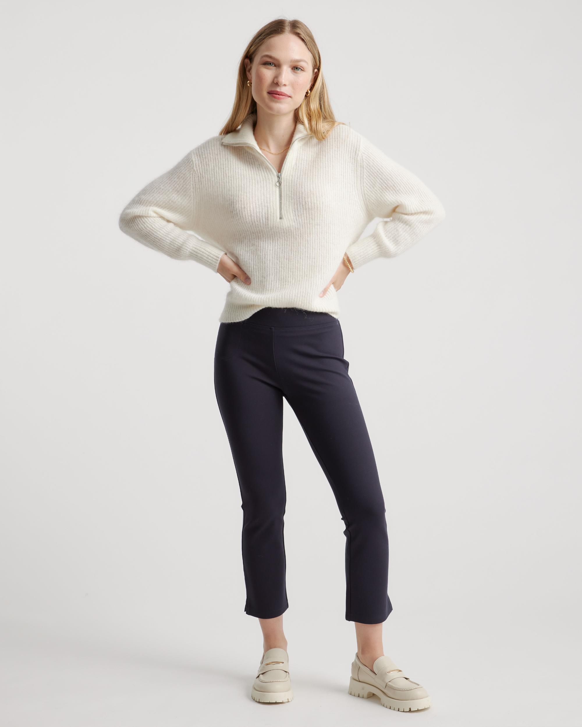 Quince | Women's Ultra-Stretch Ponte Kick Flare Pants Size XL, Rayon Product Image