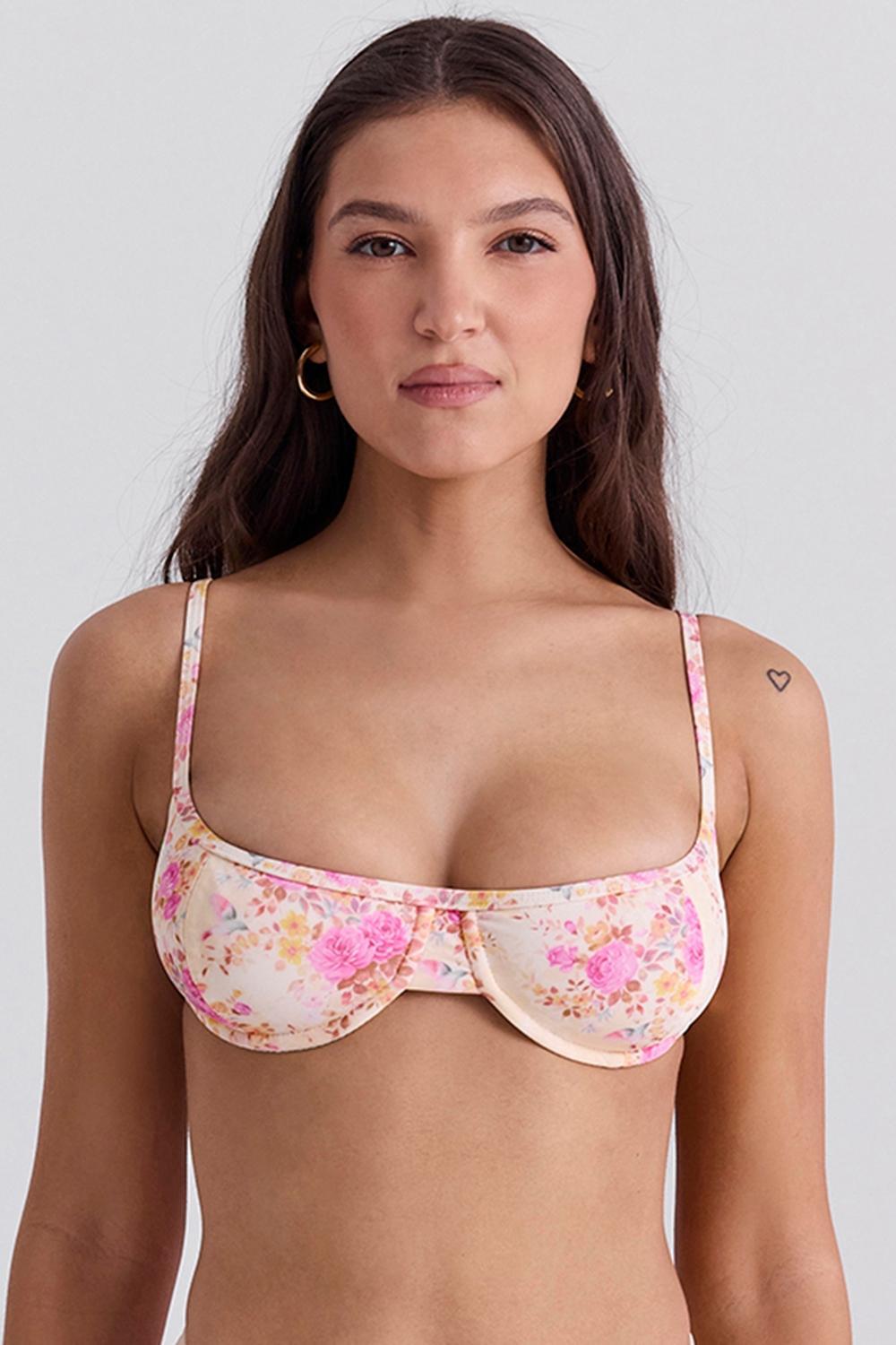 Antibes Floral Print Underwired Bikini Top Product Image