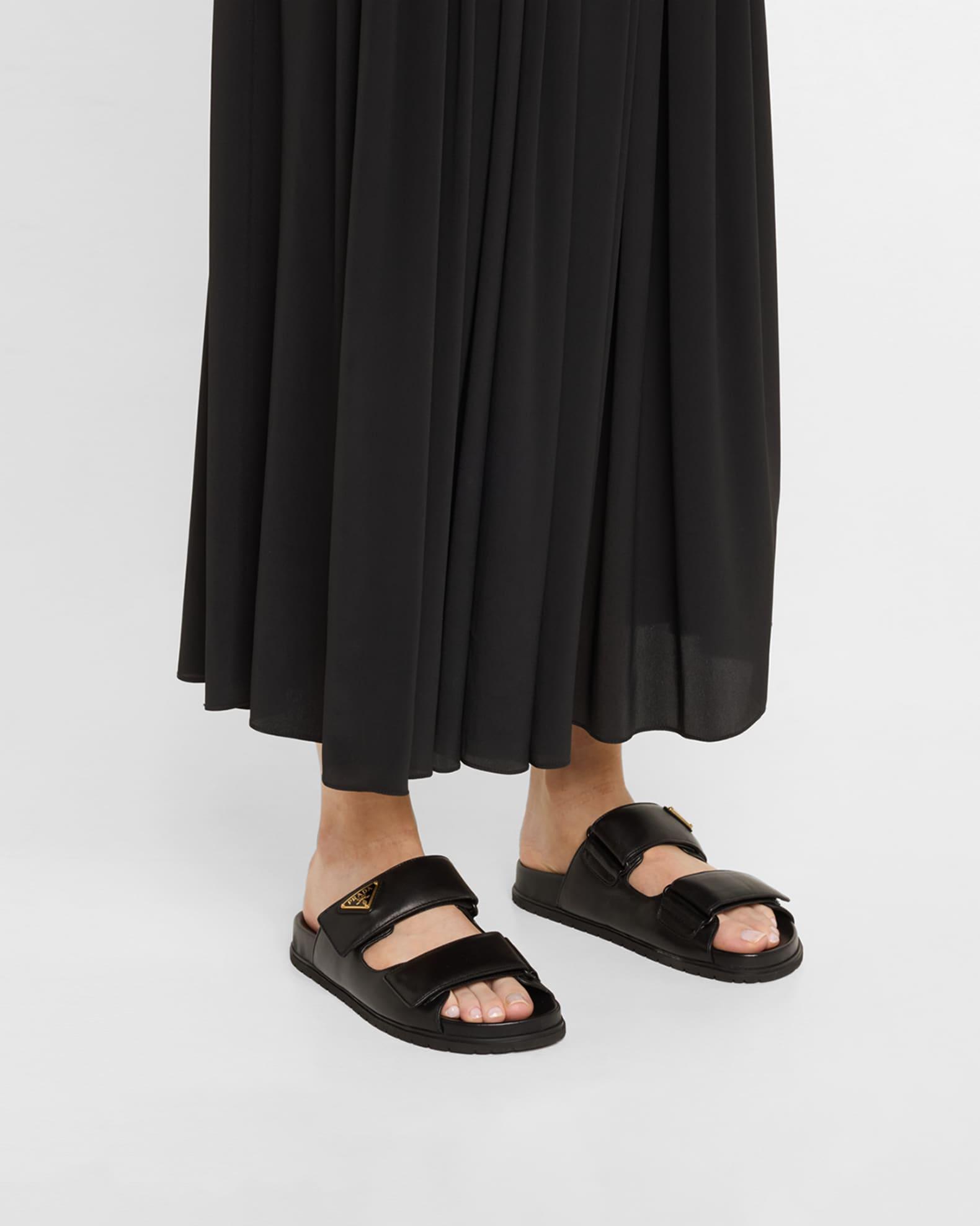 Leather Double-Grip Slide Sandals Product Image