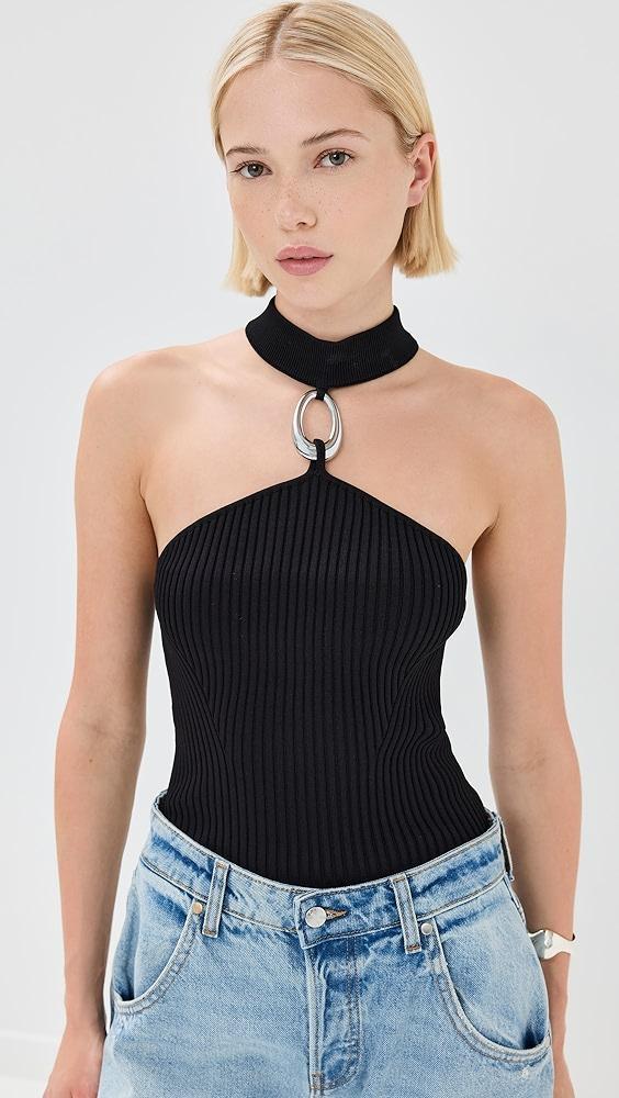 SIMKHAI Rubie Mock Neck Top with Hardware | Shopbop Product Image
