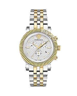 Mens V-Chrono Classic Two-Tone Bracelet Watch, 45mm Product Image