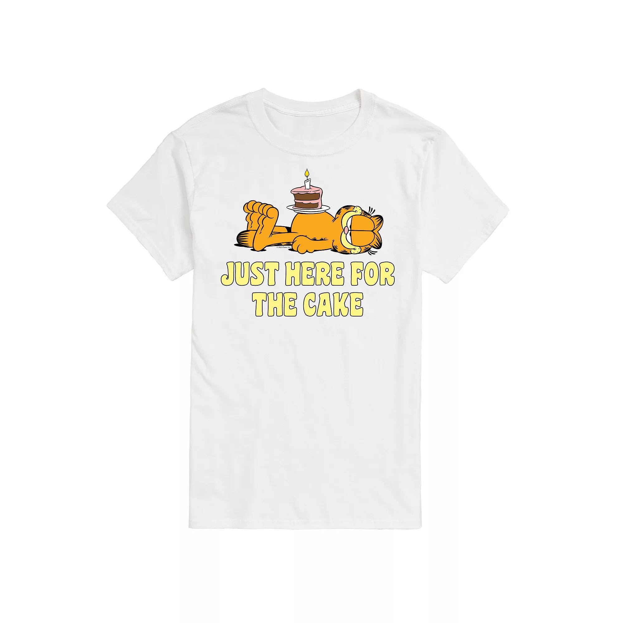 Big & Tall Garfield Here For Cake Graphic Tee, Mens Product Image