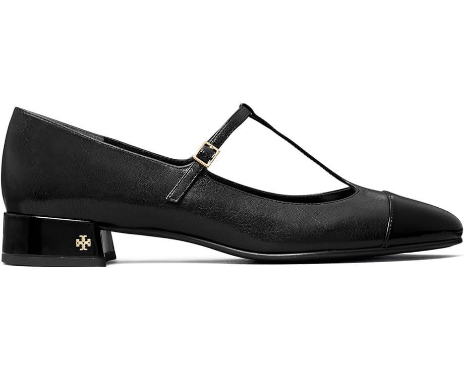 Cap-Toe T-Strap Pave Heel Ballet 25 mm Product Image