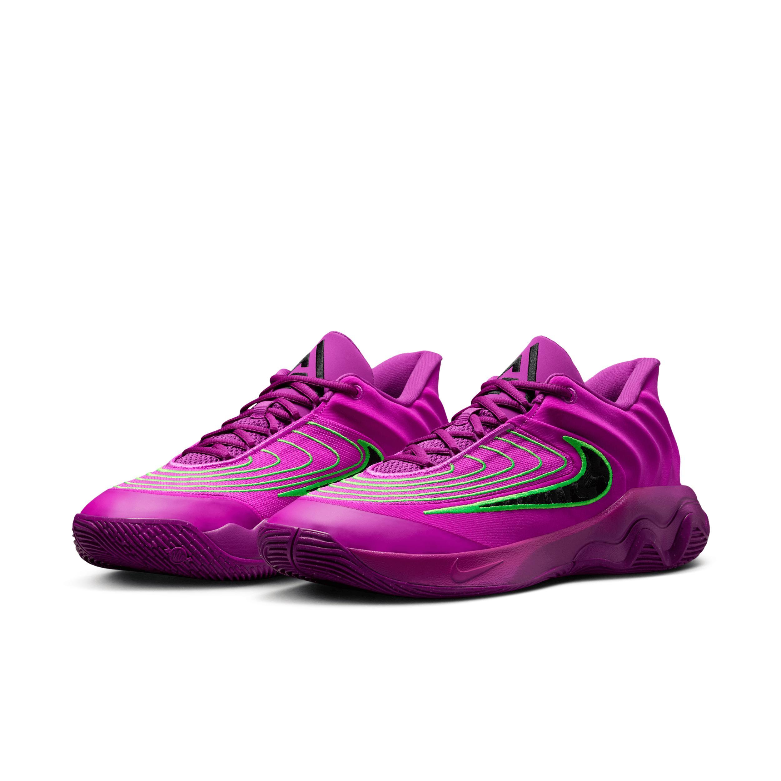 Nike Giannis Immorality 4 Men's Basketball Shoes, Size: 10.5, Purple Black Green Product Image
