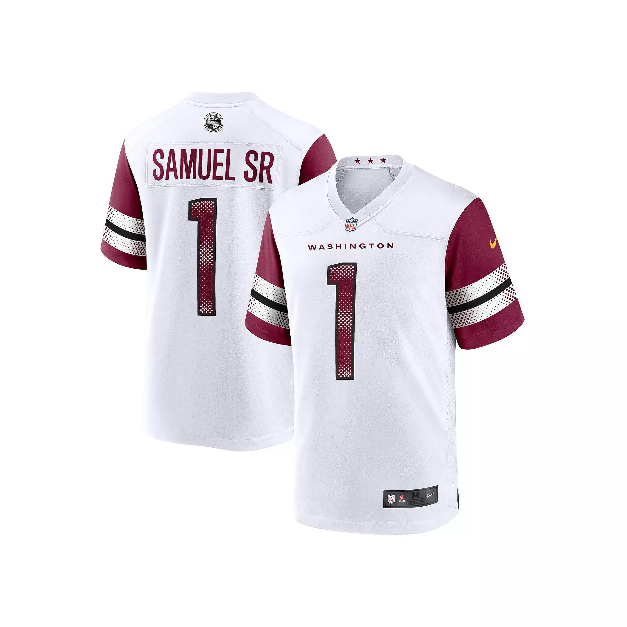 Men's Nike Deebo Samuel Sr White Washington Commanders Game Player Jersey, Size: Medium, Wft White Product Image