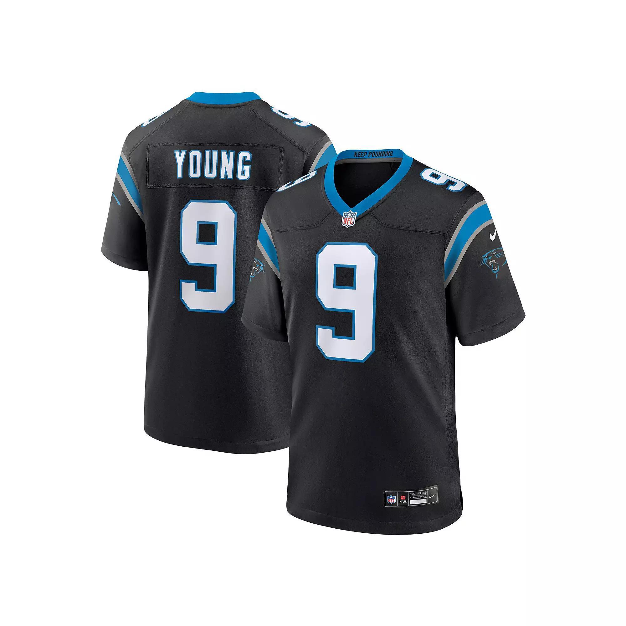 Men's Nike Bryce Young Black Carolina Panthers Team Game Jersey, Size: 3XL Product Image