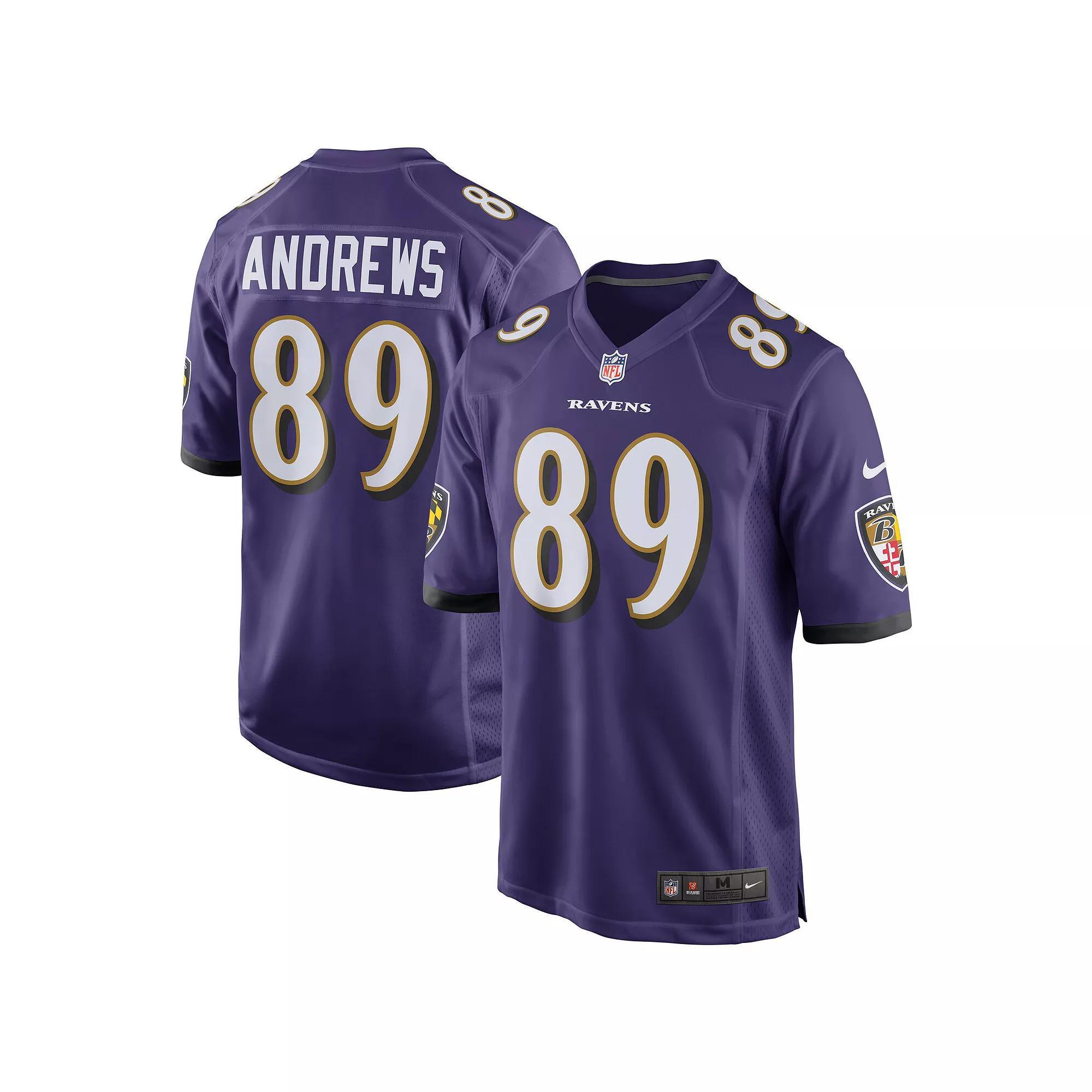 Men's Nike Mark Andrews Purple Baltimore Ravens Game Jersey, Size: Small Product Image