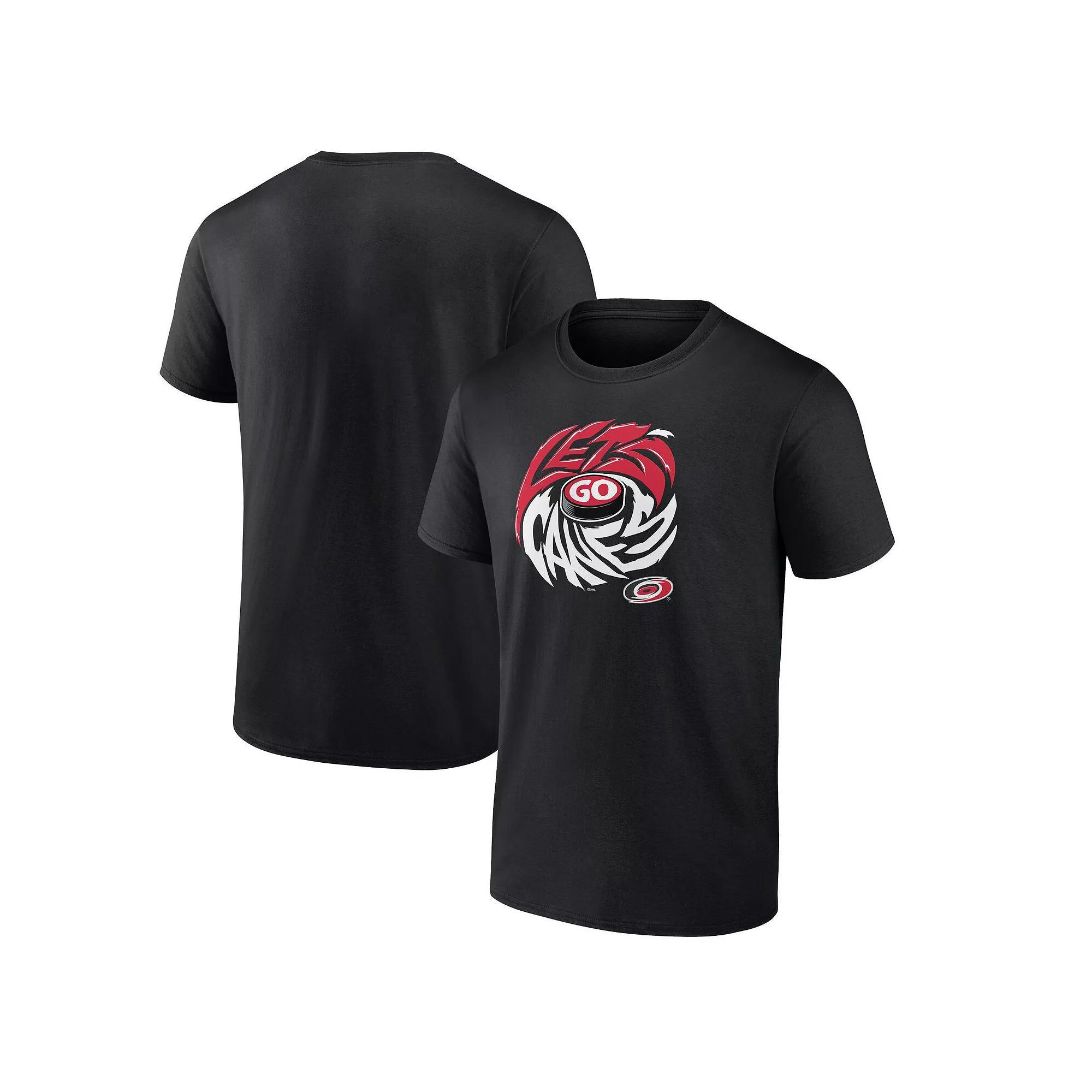 Men's Fanatics Black Carolina Hurricanes Local T-Shirt, Size: Medium Product Image