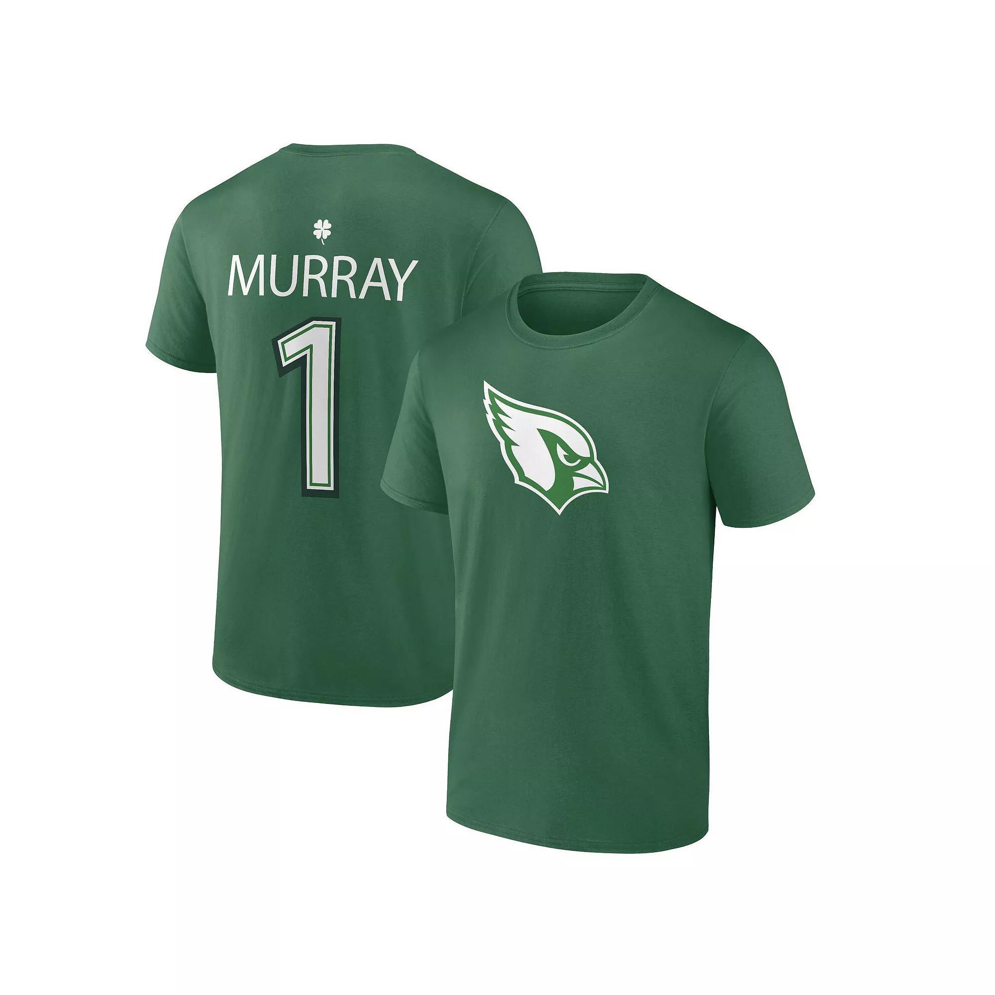 Men's Fanatics Branded Kyler Murray Green Arizona Cardinals St. Patrick's Day Icon Player T-Shirt, Size: 3XL Product Image