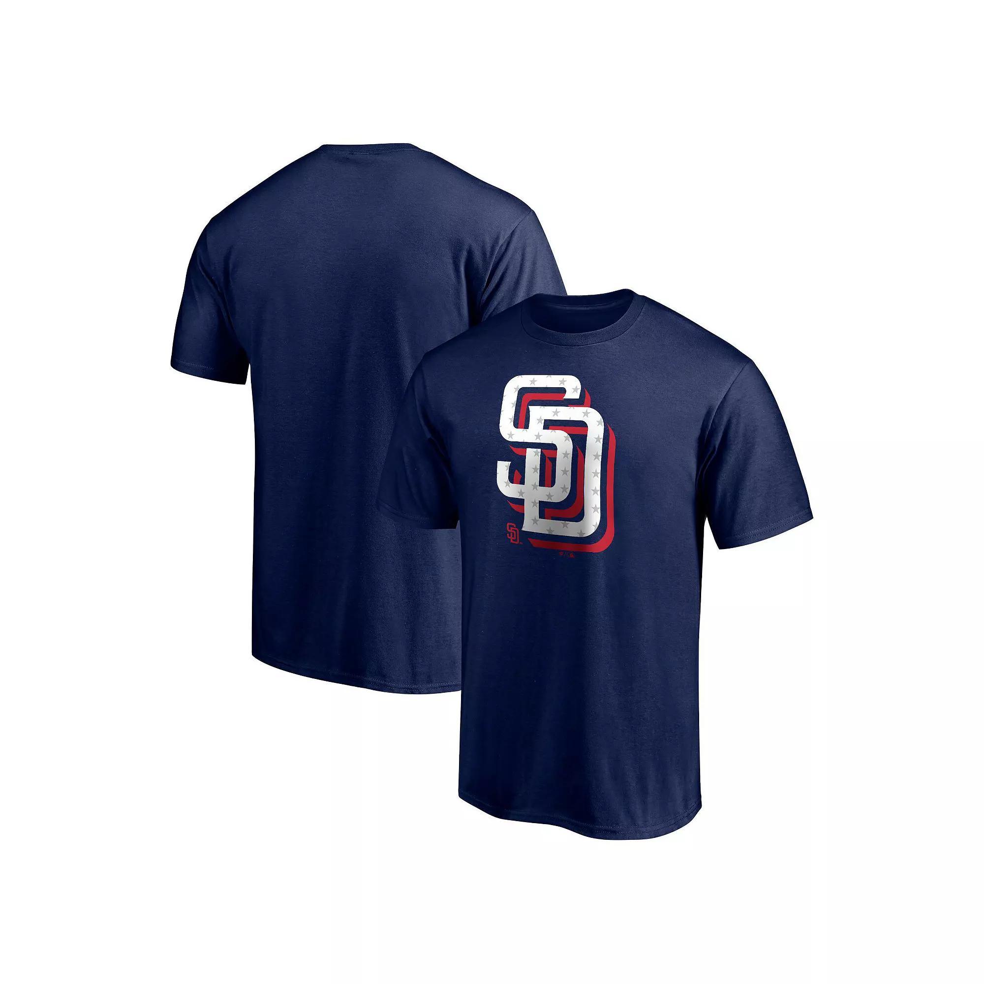 Men's Fanatics Branded Navy San Diego Padres Red White and Team T-Shirt, Size: Small, Blue Product Image