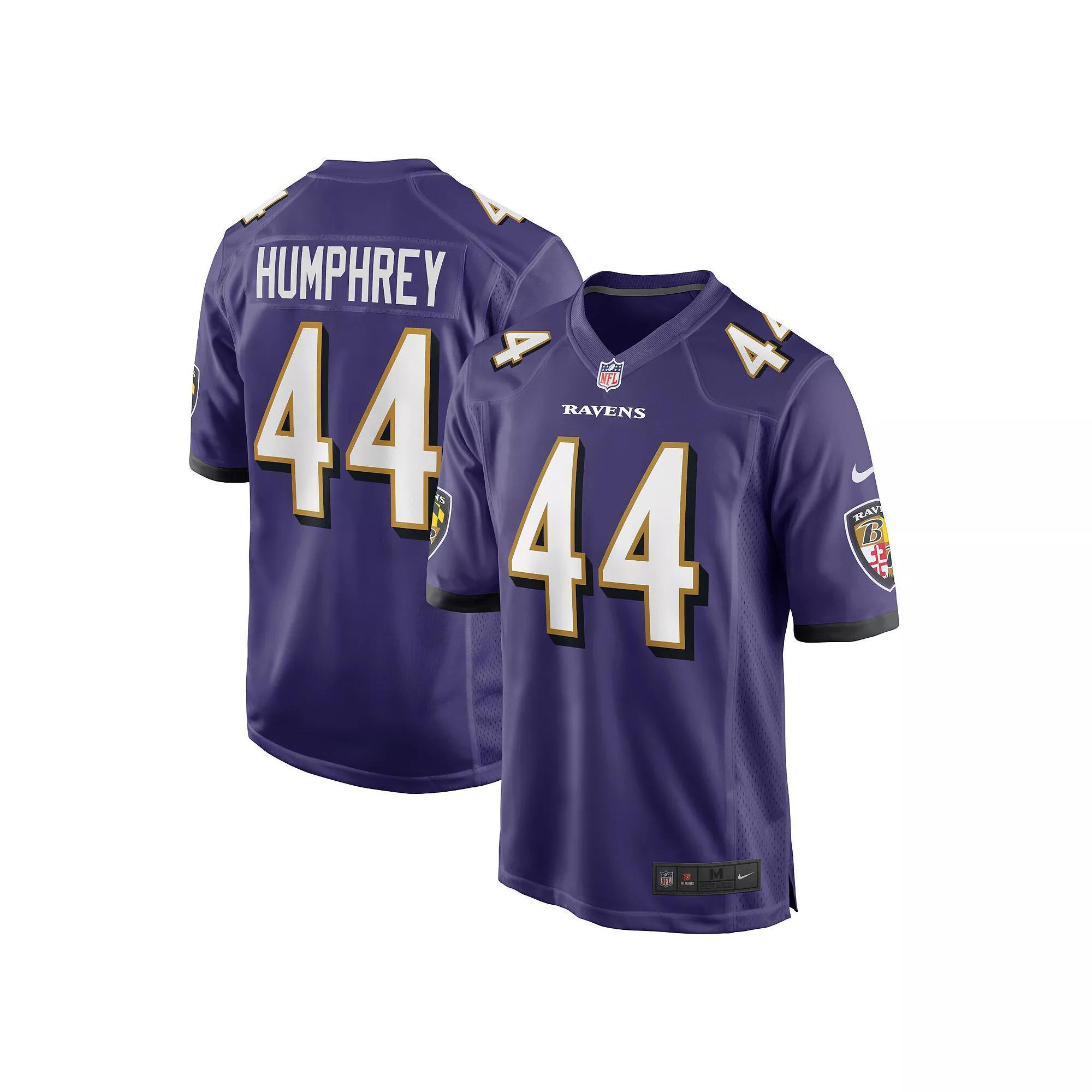 Men's Nike Marlon Humphrey Purple Baltimore Ravens Game Team Jersey, Size: XL Product Image