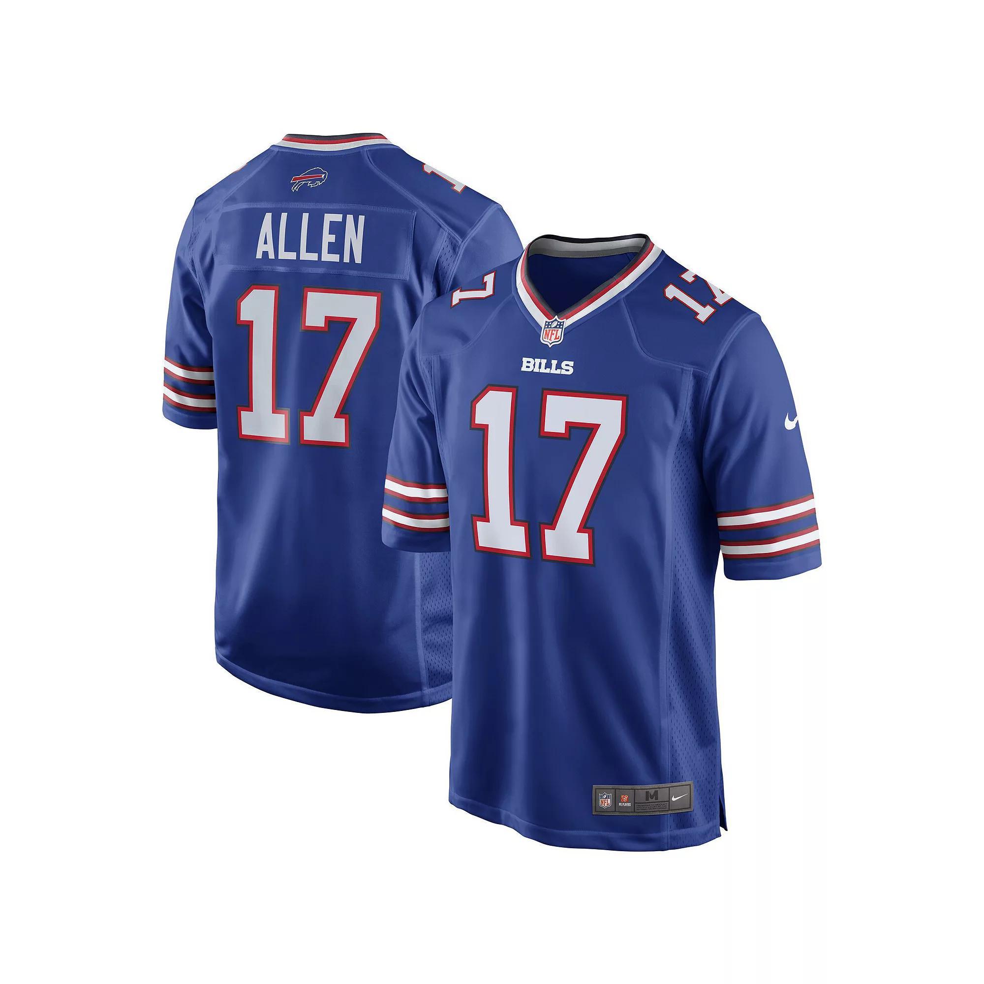 Men's Nike Josh Allen Royal Buffalo Bills Team Game Player Jersey, Size: Small, Blue Product Image