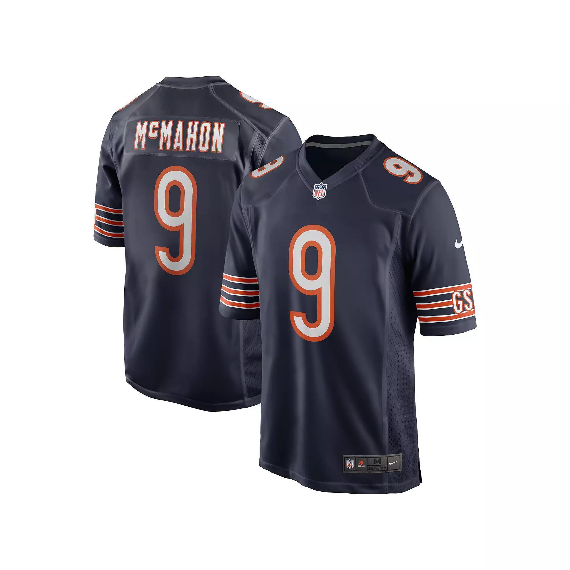 Men's Nike Jim McMahon Navy Chicago Bears Game Retired Player Jersey, Size: 2XL, Blue Product Image