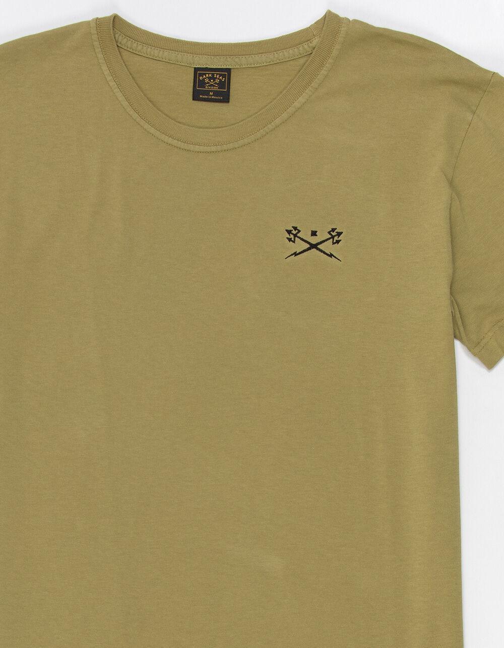 DARK SEAS Go-To-Tee Pigment Dye Mens Tee - OLIVE Product Image