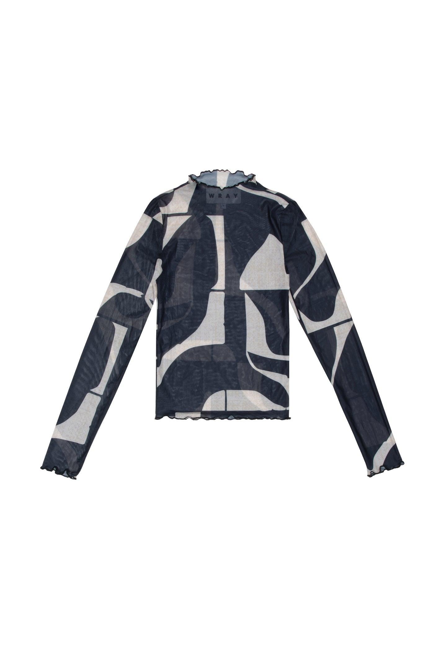 Long Sleeve Maya Tee - Nero Sky Product Image
