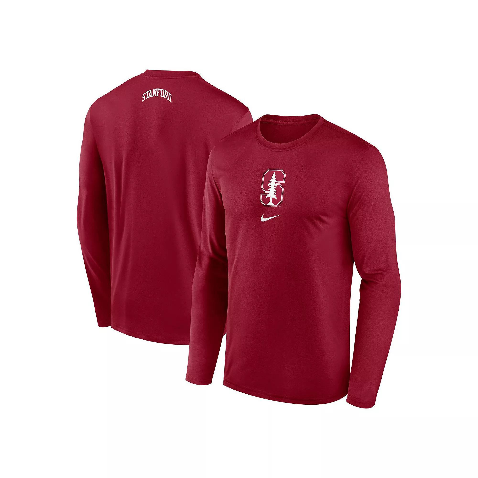Men's Nike Cardinal Stanford Cardinal On-Court Basketball Shootaround Performance Long Sleeve T-Shirt, Size: 3XL, Red Product Image