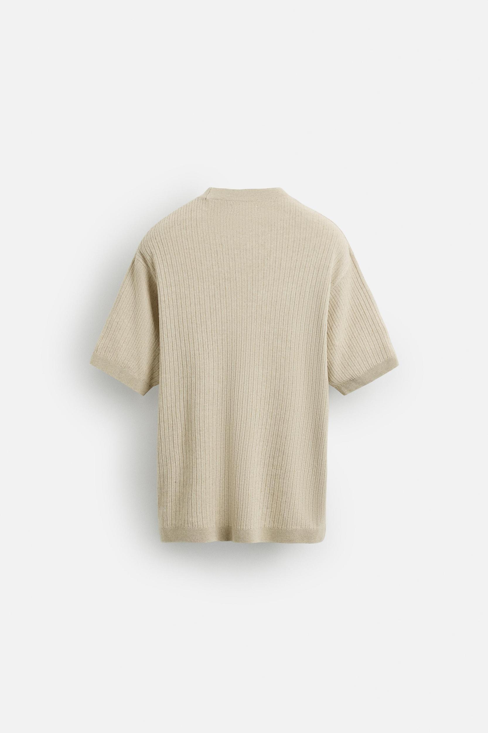JACQUARD KNIT T-SHIRT Product Image