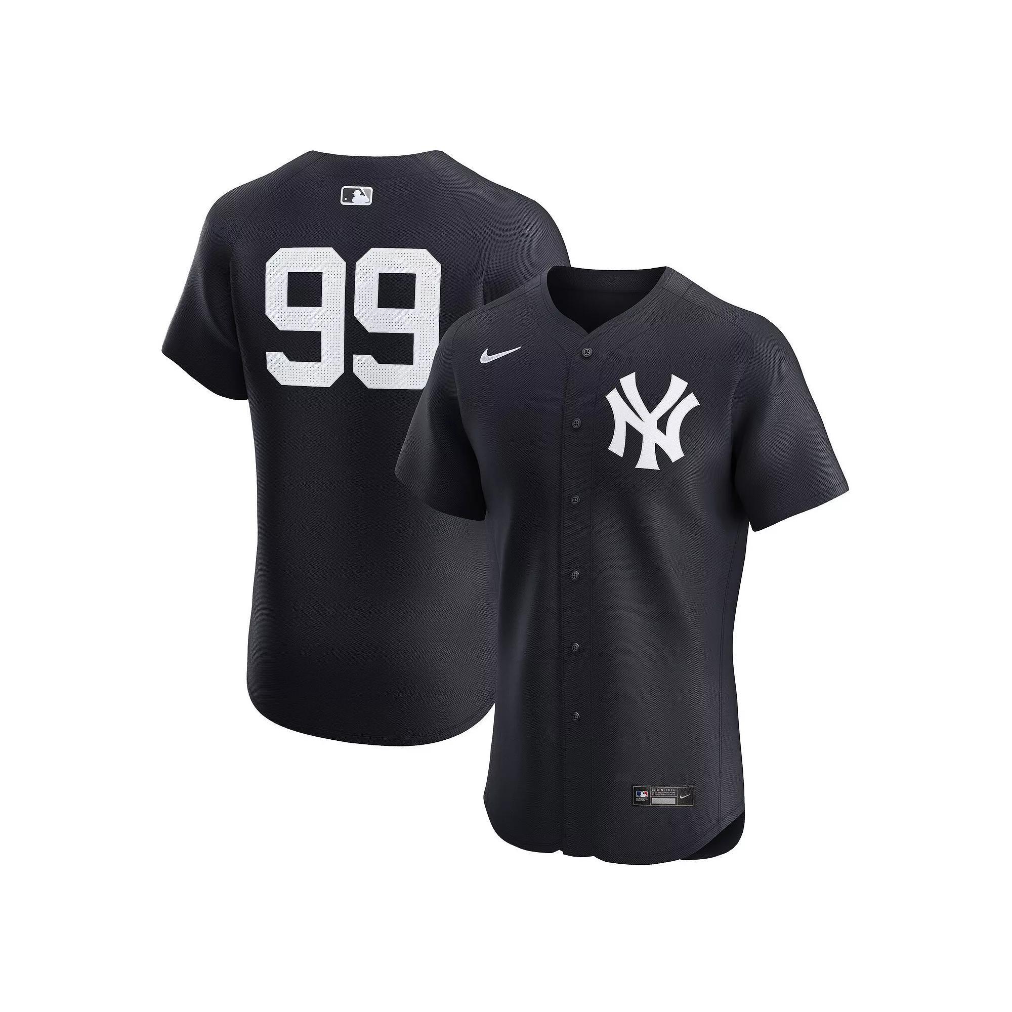 Men's Nike Aaron Judge Navy New York Yankees Alternate 2 Elite Player Jersey, Size: 44, Blue Product Image