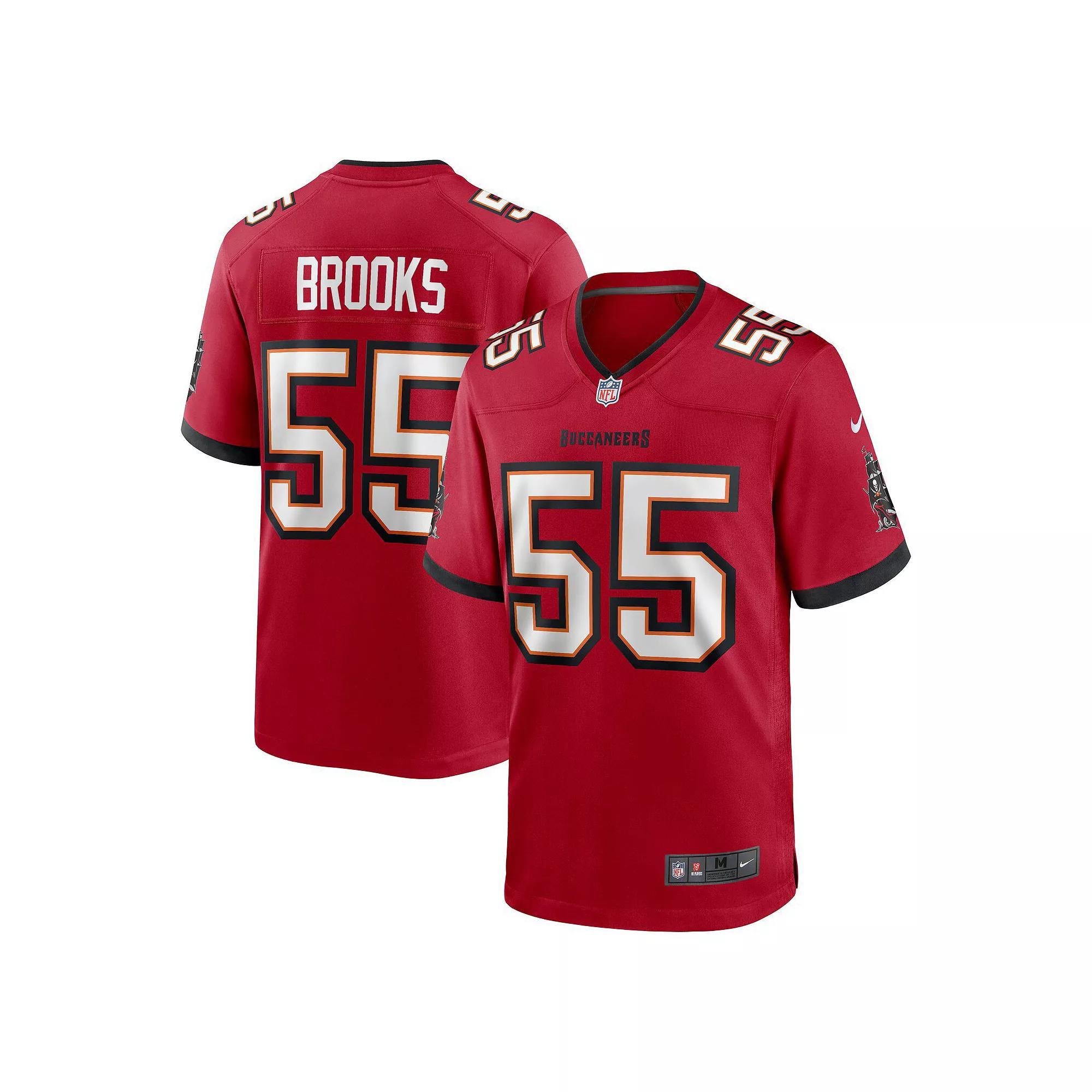 Men's Nike Derrick Brooks Red Tampa Bay Buccaneers Retired Player Game Jersey, Size: 2XL Product Image