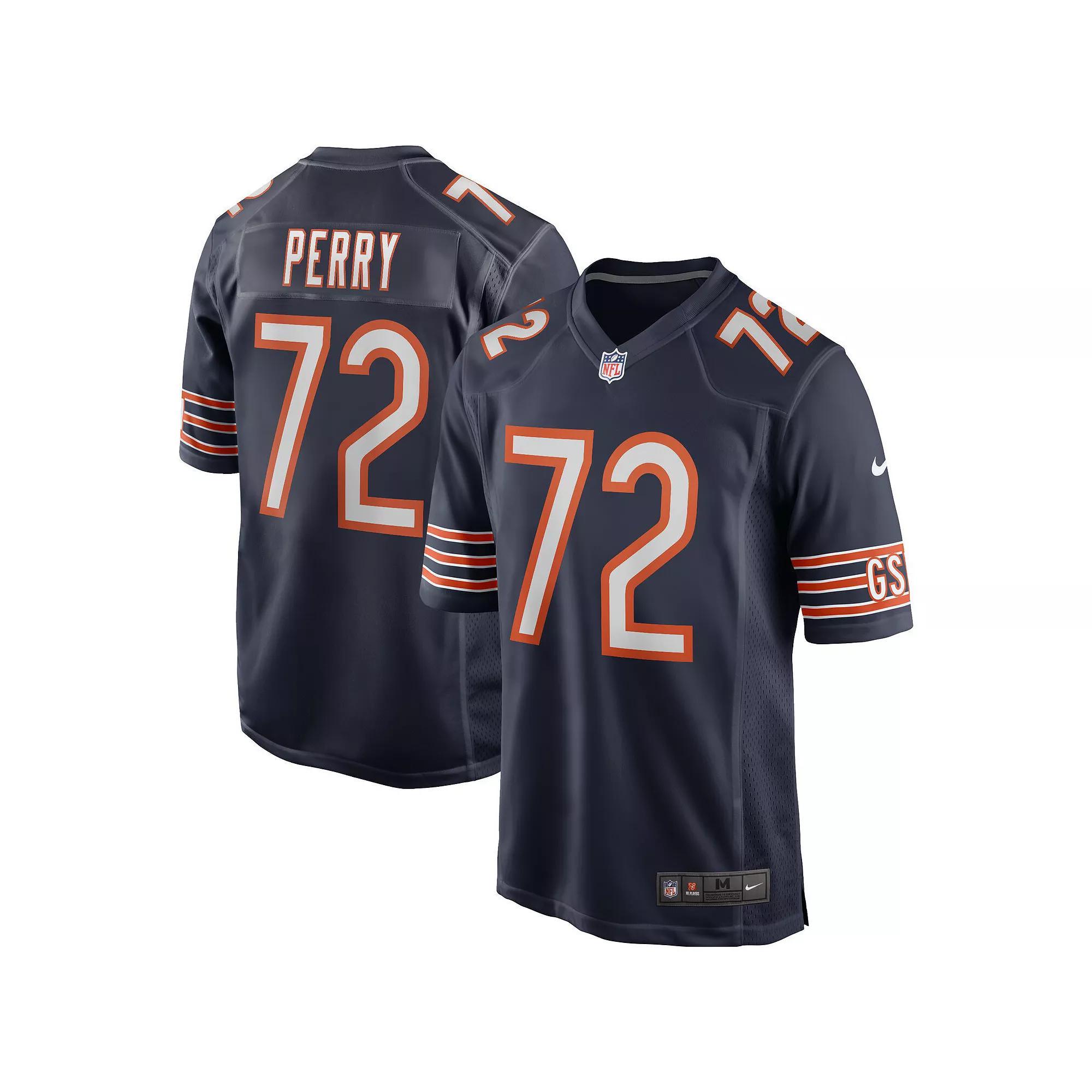 Men's Nike William Perry Navy Chicago Bears Game Retired Player Jersey, Size: Large, Blue Product Image