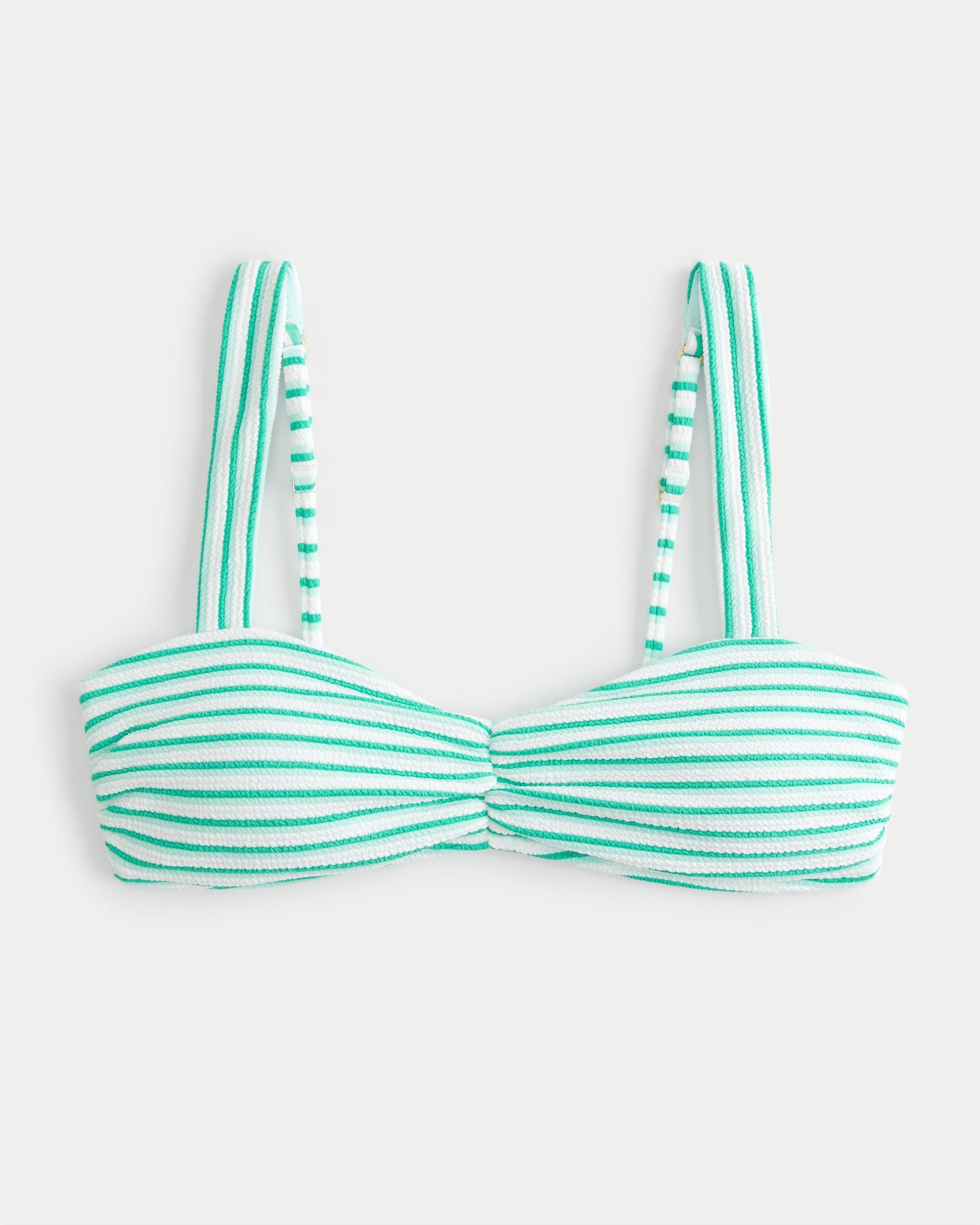 Ribbed Cinch Scoop Bikini Top Product Image