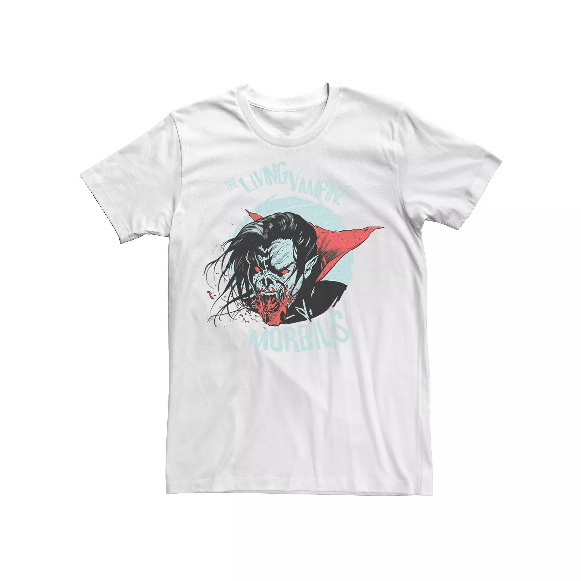 Men's Marvel Morbius The Living Vampire Dark Portrait Tee, Size: XL, White Product Image