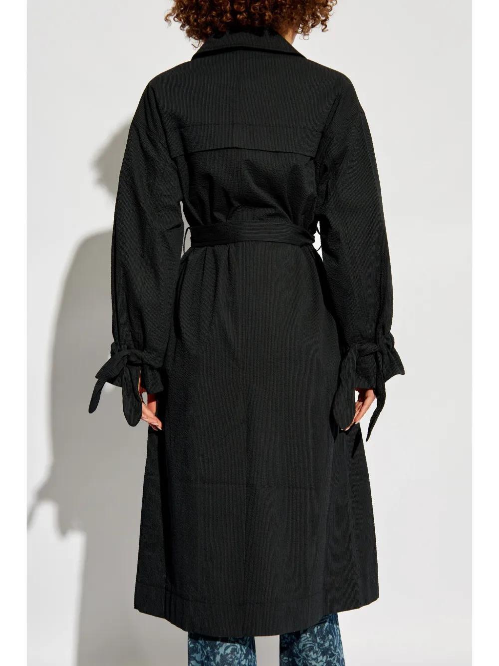 single breasted trench coat Product Image