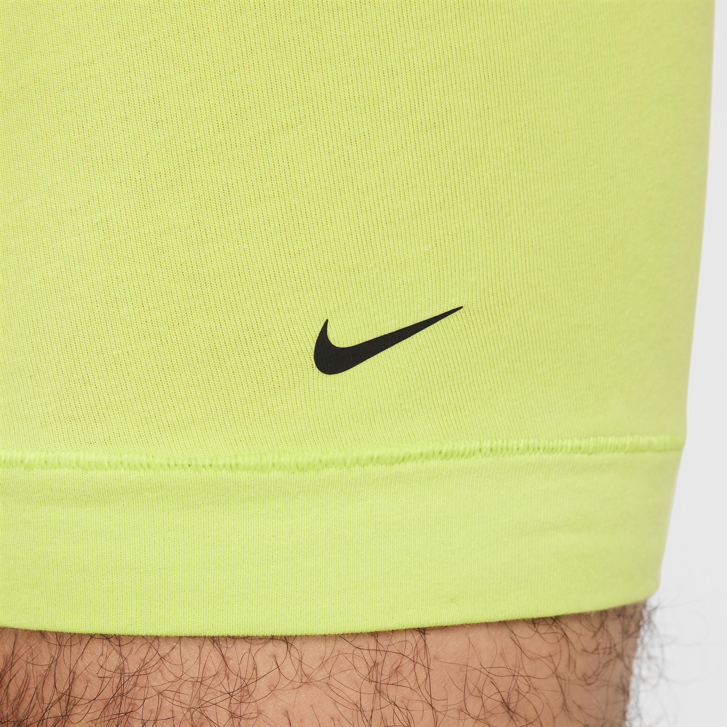 Mens Nike 3-Pack Dri-FIT Essential Cotton Stretch 6 Boxer Briefs Green Product Image