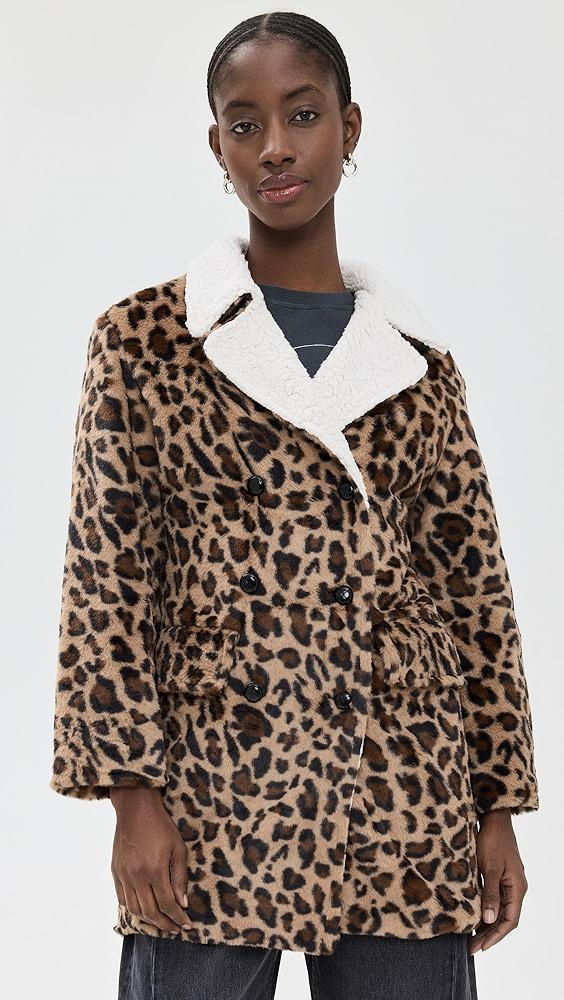 LNA Rana Faux Leopard Jacket | Shopbop Product Image