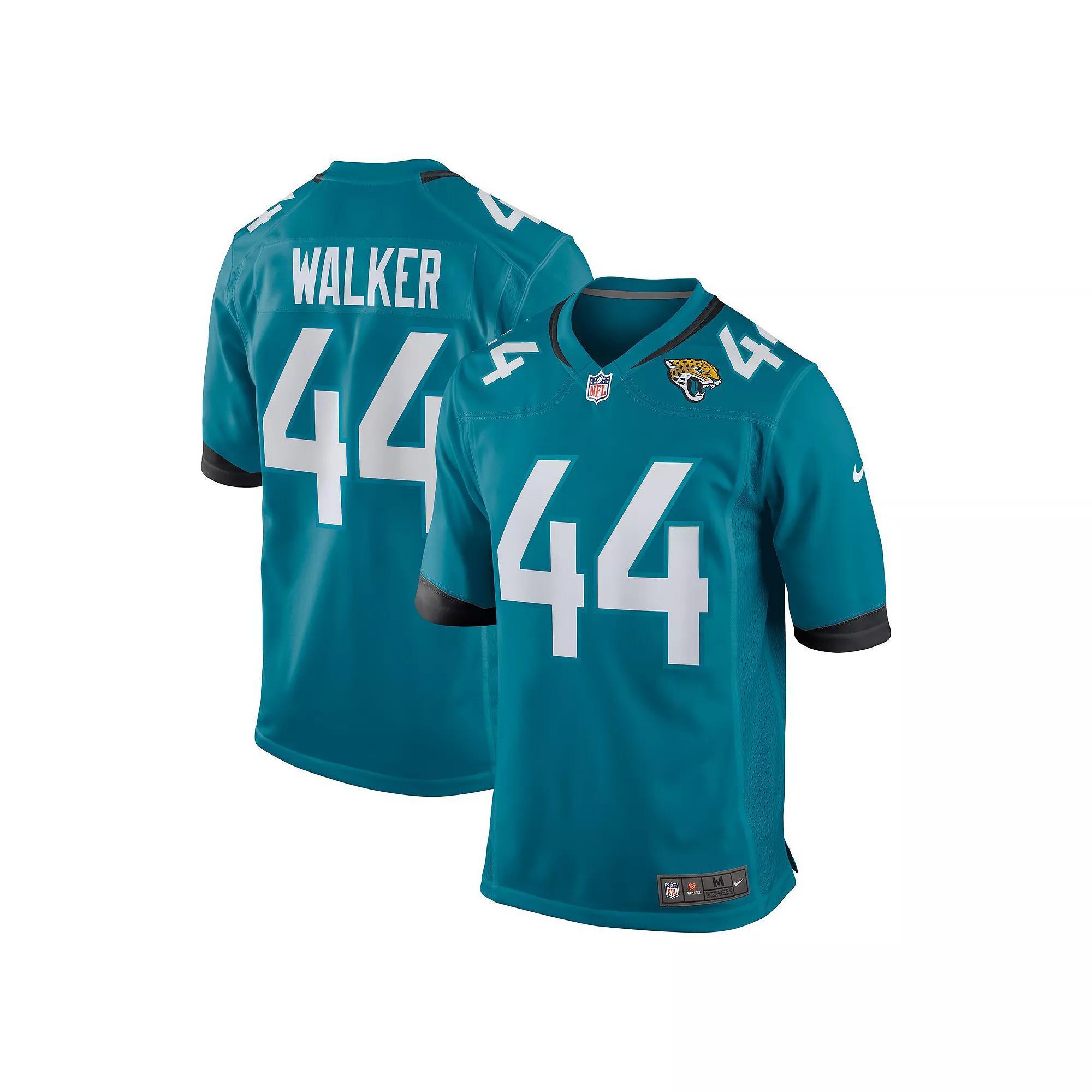 Men's Nike Travon Walker Teal Jacksonville Jaguars Player Game Jersey, Size: Medium, Blue Product Image