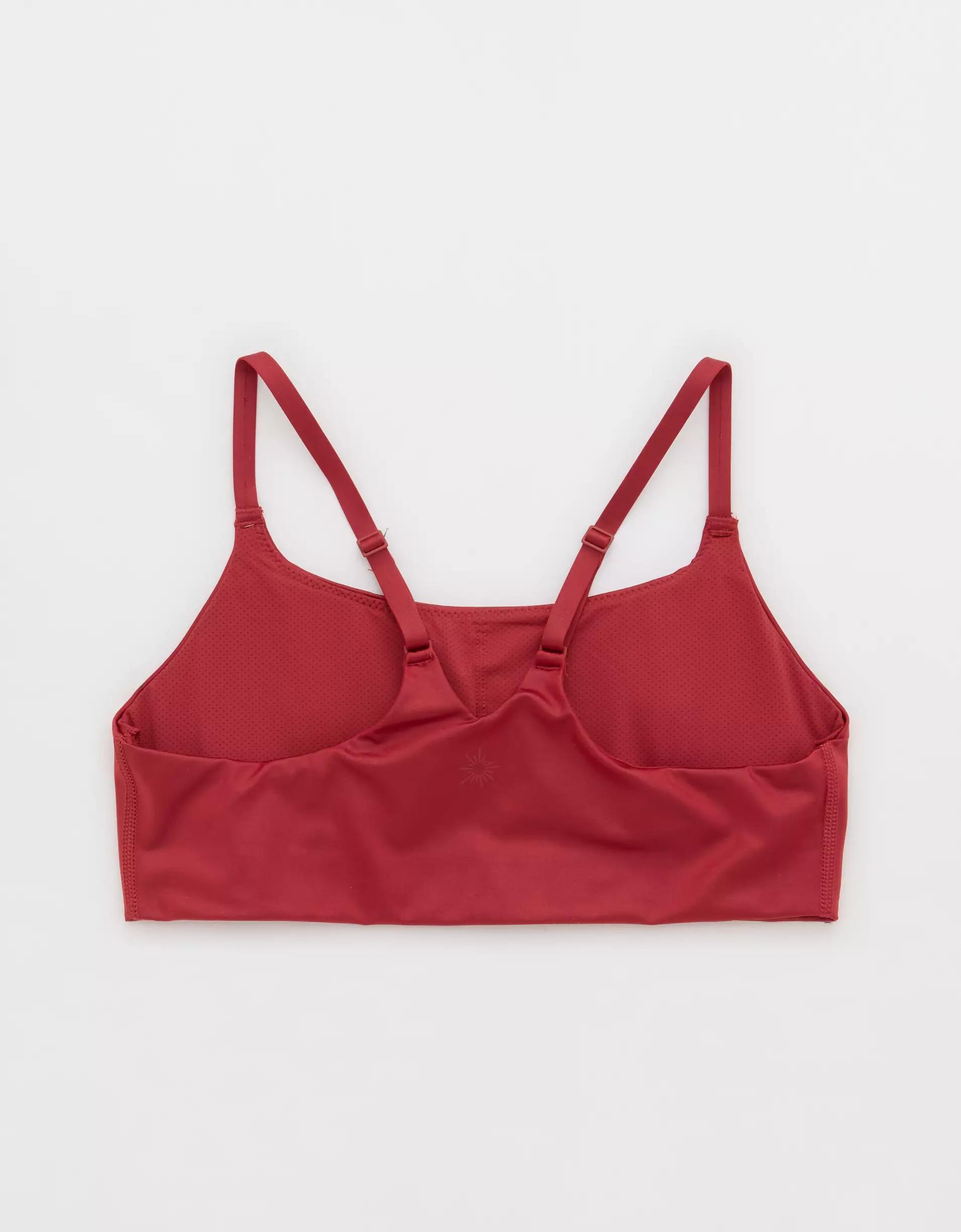 OFFLINE By Aerie Goals Gloss Strappy Sports Bra Product Image